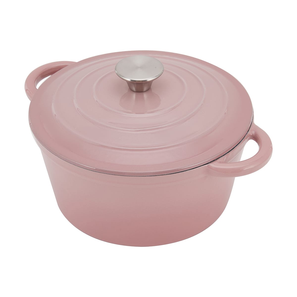 4L Cast Iron Casserole Blush Kmart