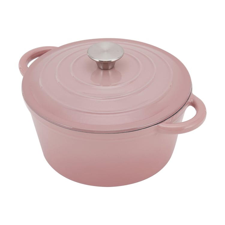 4L Cast Iron Casserole Blush Kmart