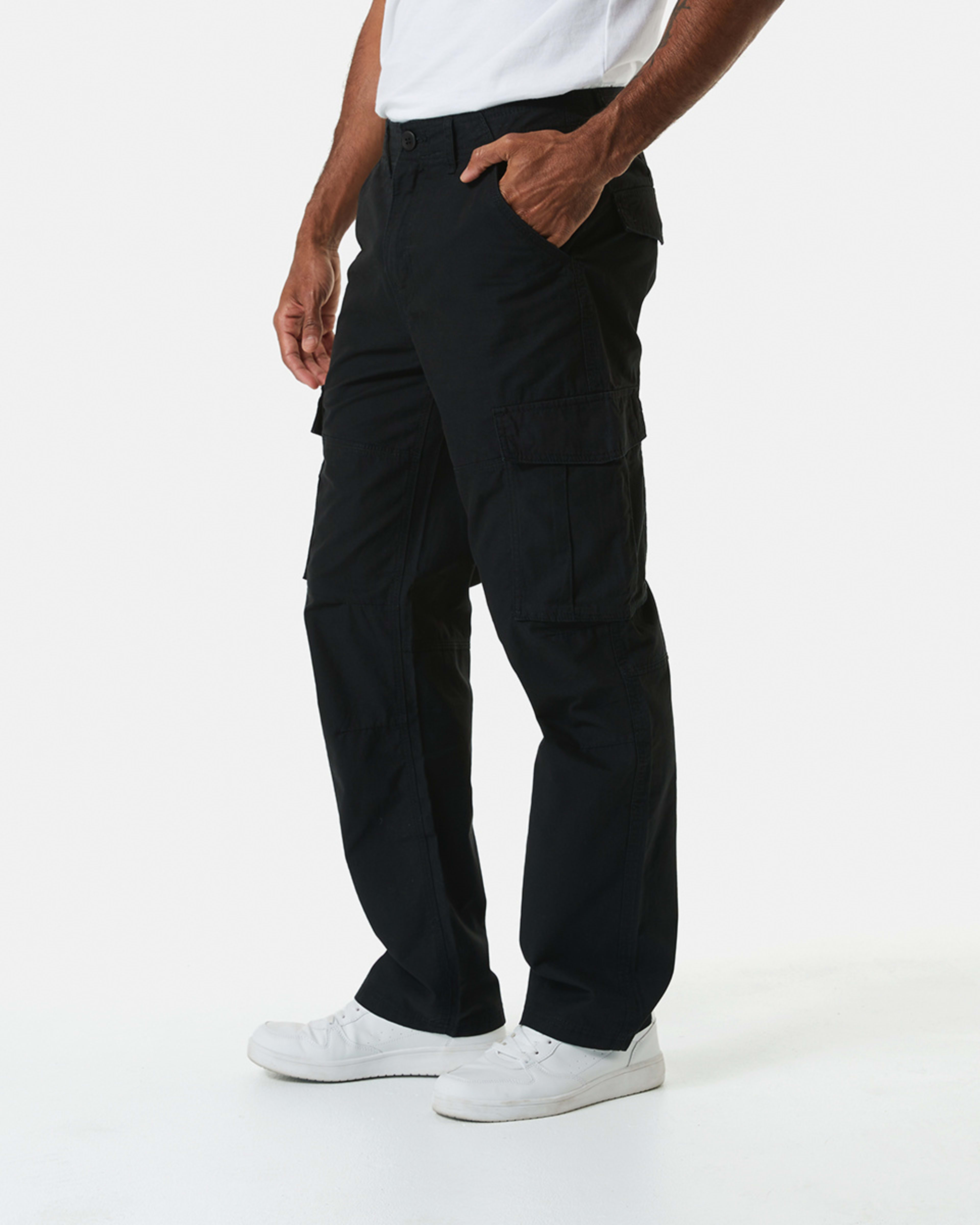 4 Regular Cargo Pants Black, 4 of 9