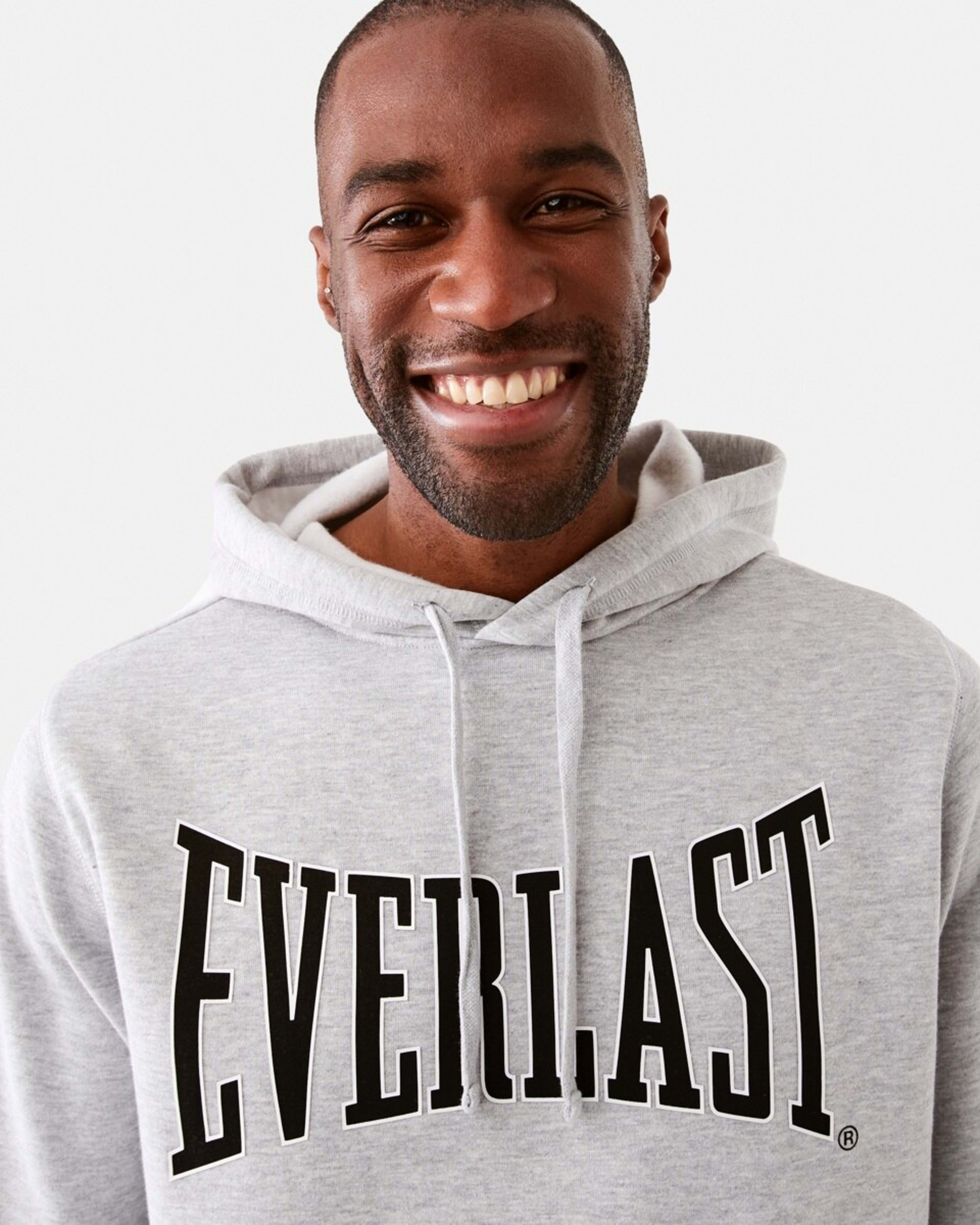 4 Everlast Mens Classic Sport Hoodie Grey Marl, 4 of 7