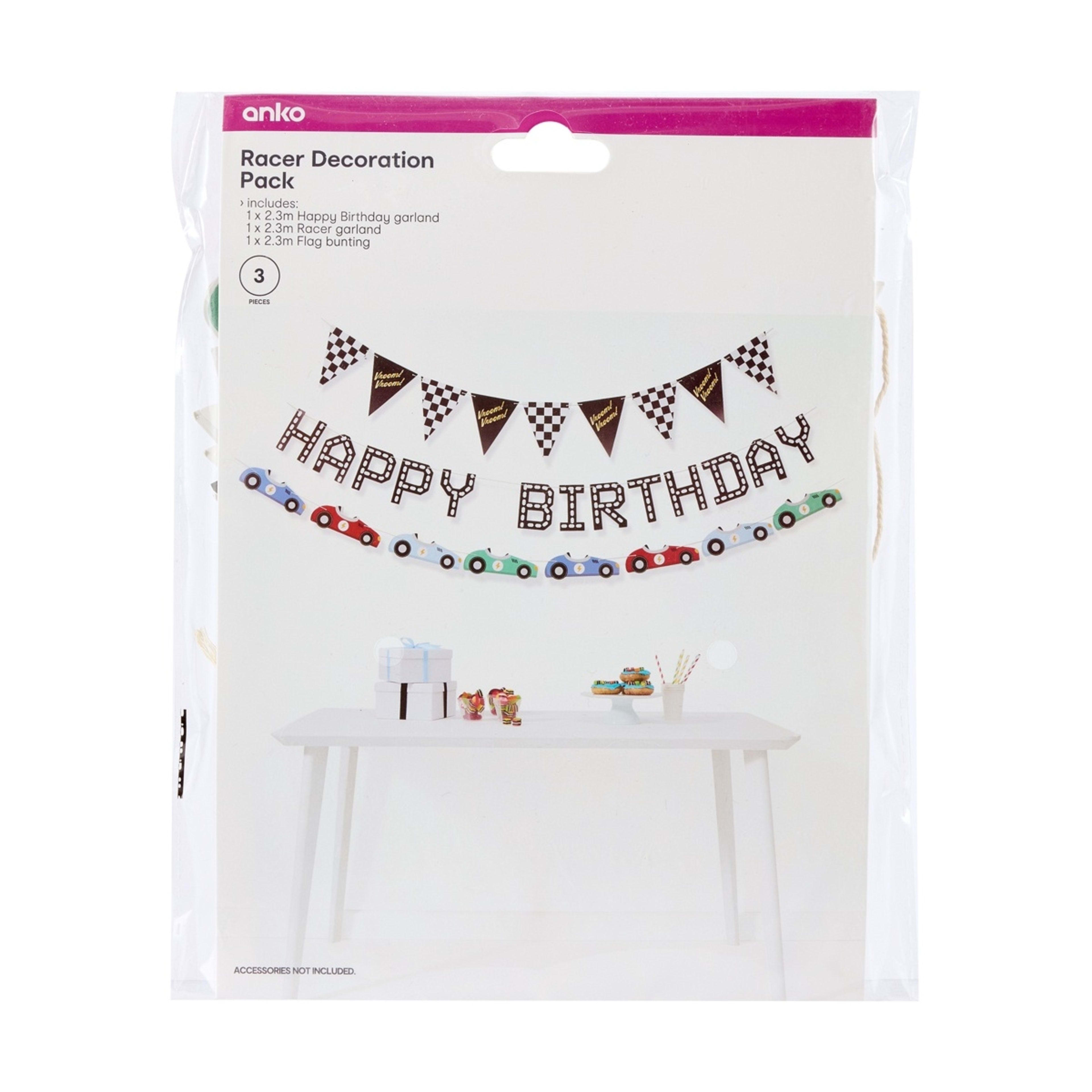 7 3 Piece Racer Decoration Pack, 7 of 7