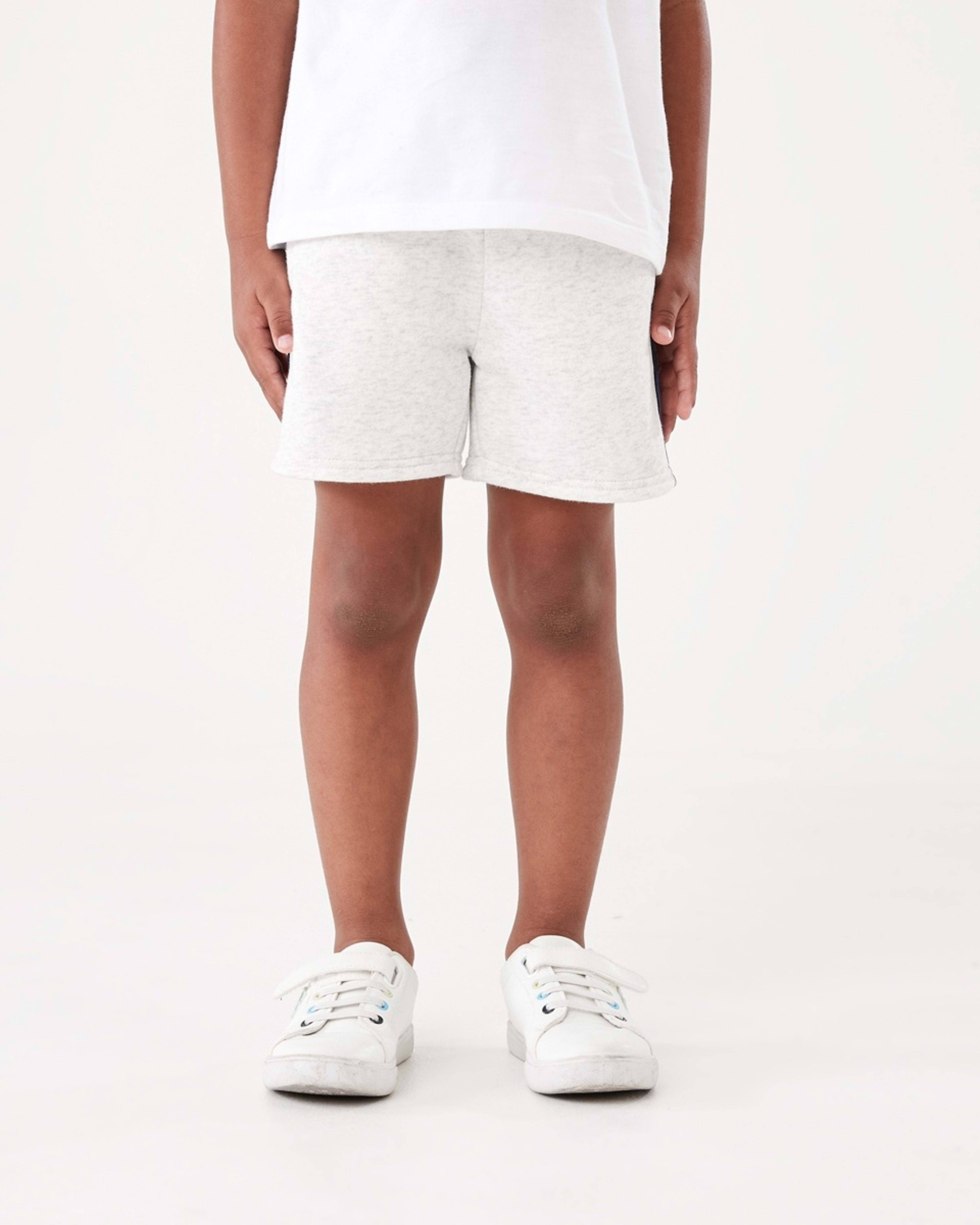 1 Stripe Knit Shorts Wht Marle