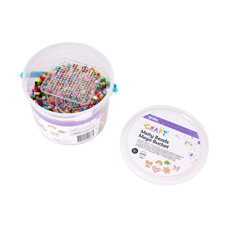 6000 Piece Melty Beads Mega Bucket Kmart