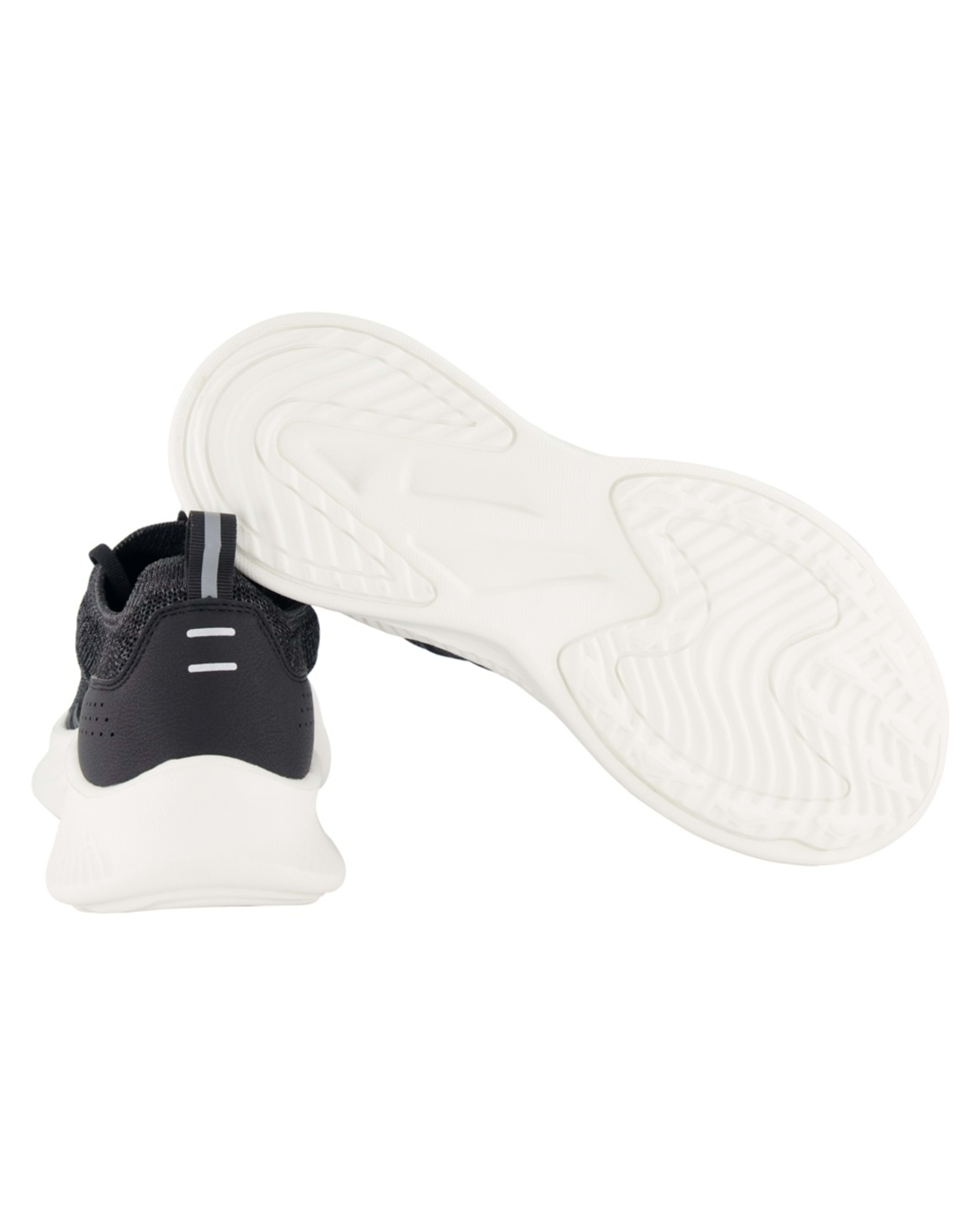 5 Textured Upper Sneakers Blk Wht, 5 of 5