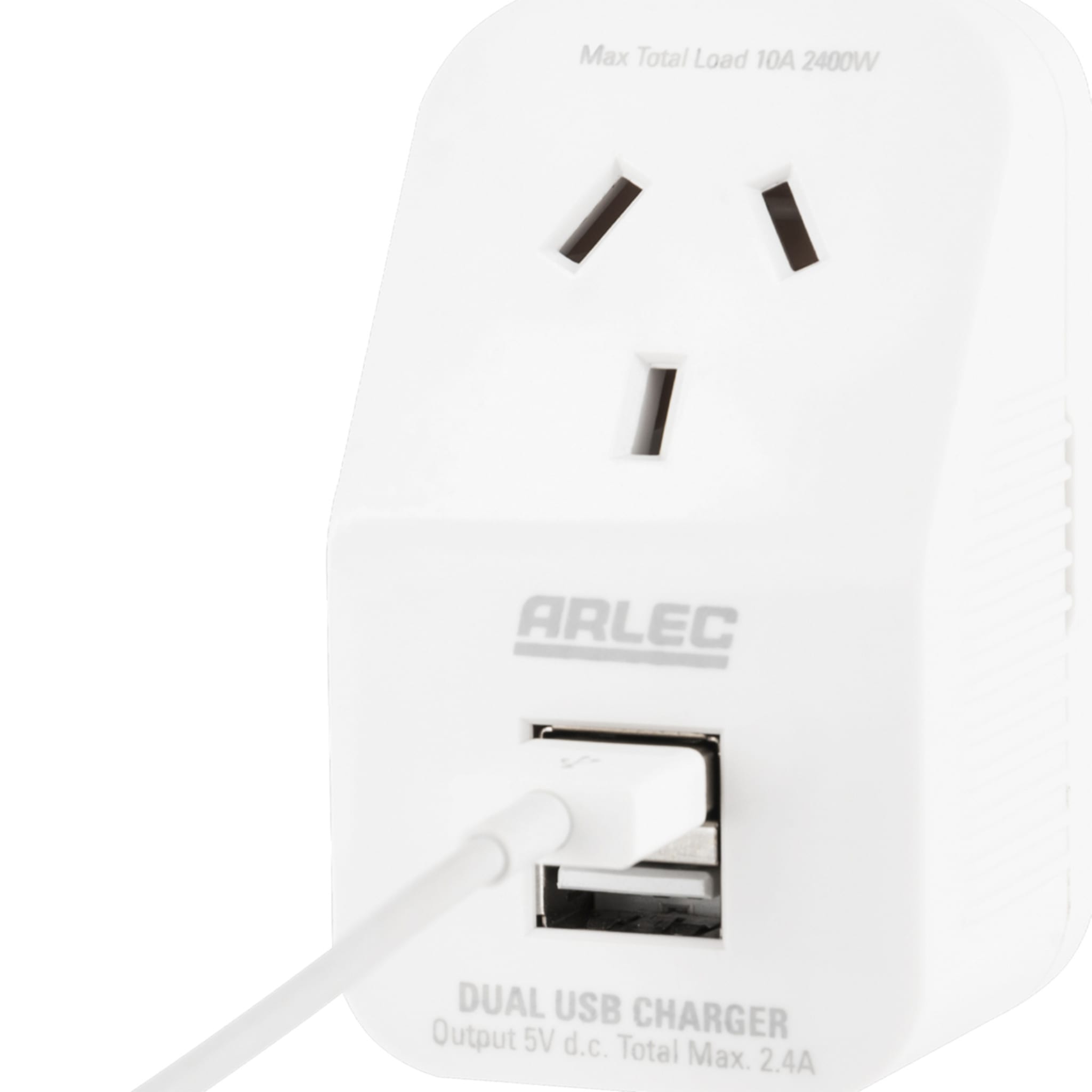 Arlec Compact Charger with Main Power Outlet Kmart