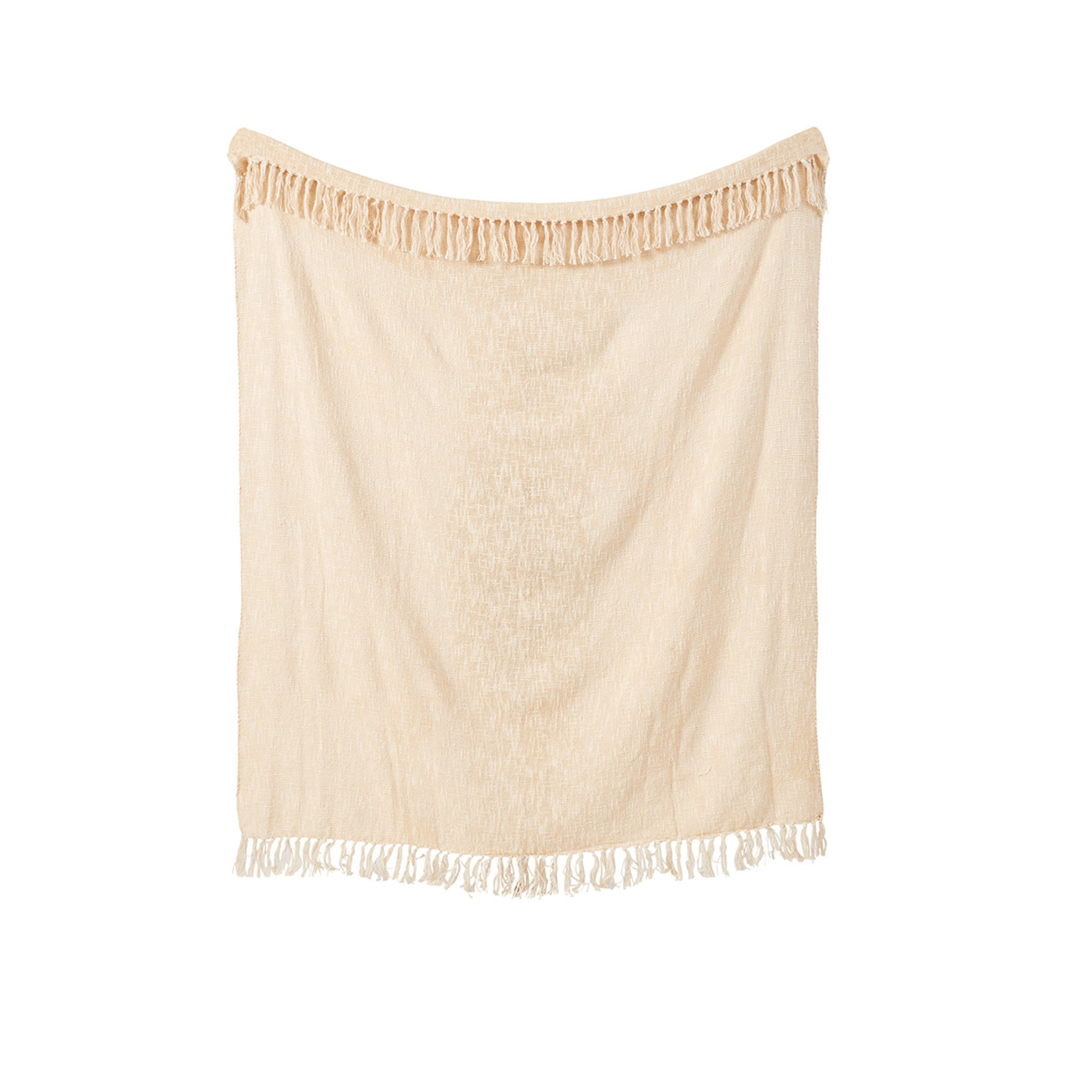 Kyra Cotton Throw Natural Kmart