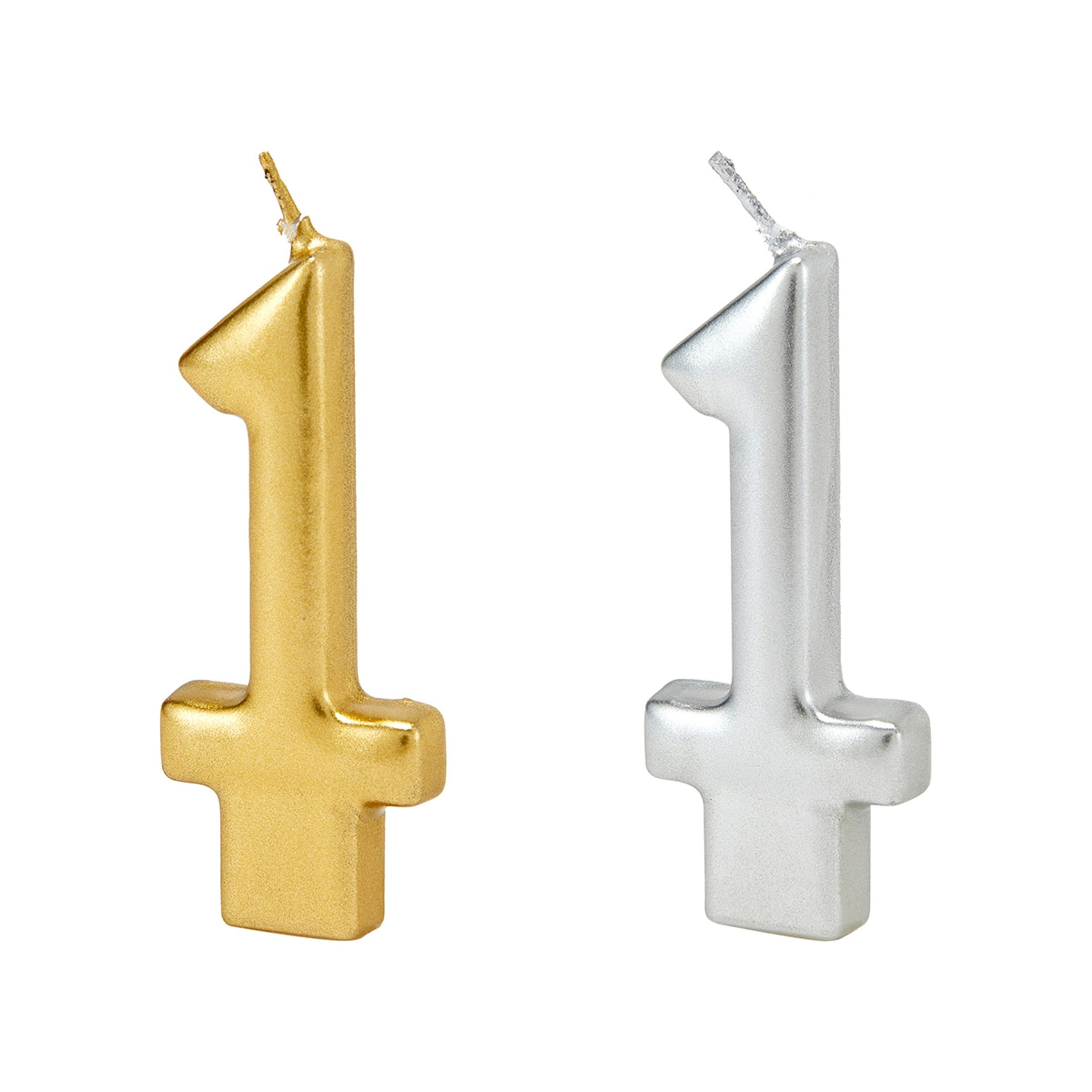 Metallic Candle Number 1 Assorted Kmart