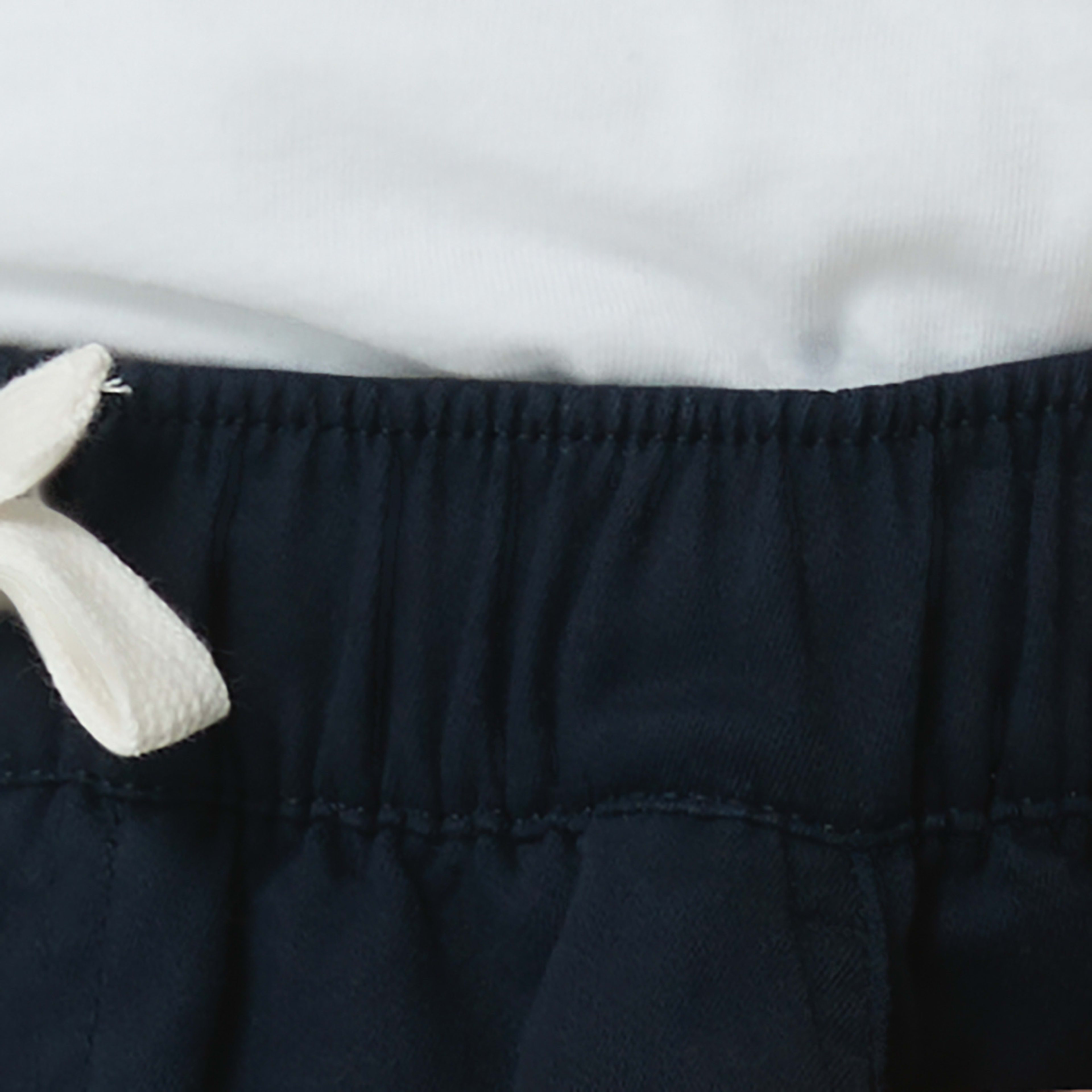 4 Pull On Bow Leg Cuff Pants Sky Cptn, 4 of 8