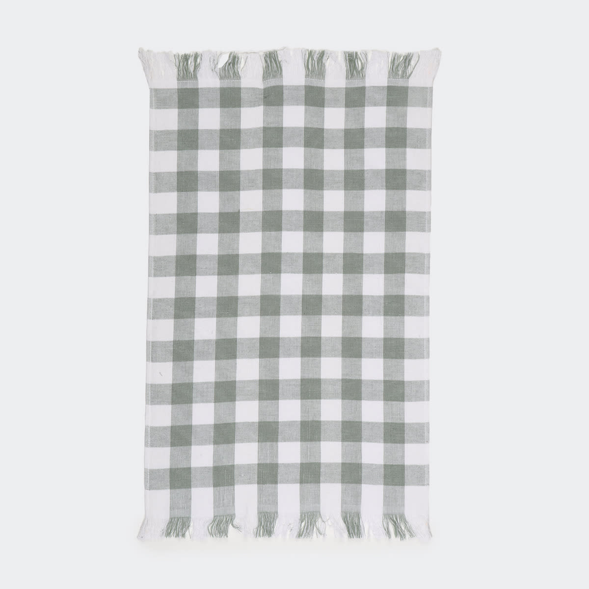 3 Pack Sage Green Check Tea Towels Kmart