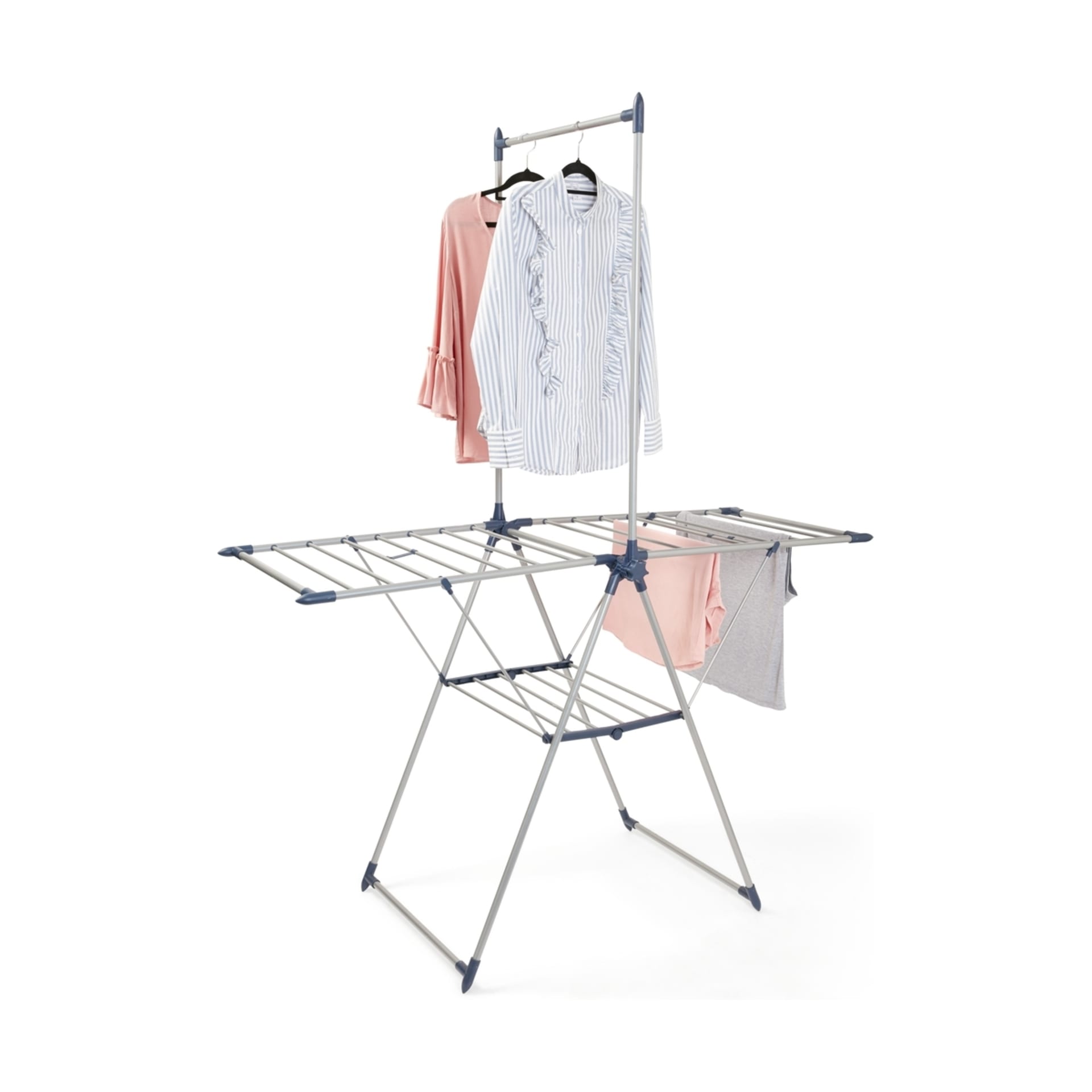 Winged Clothes Airer with Garment Rack Kmart