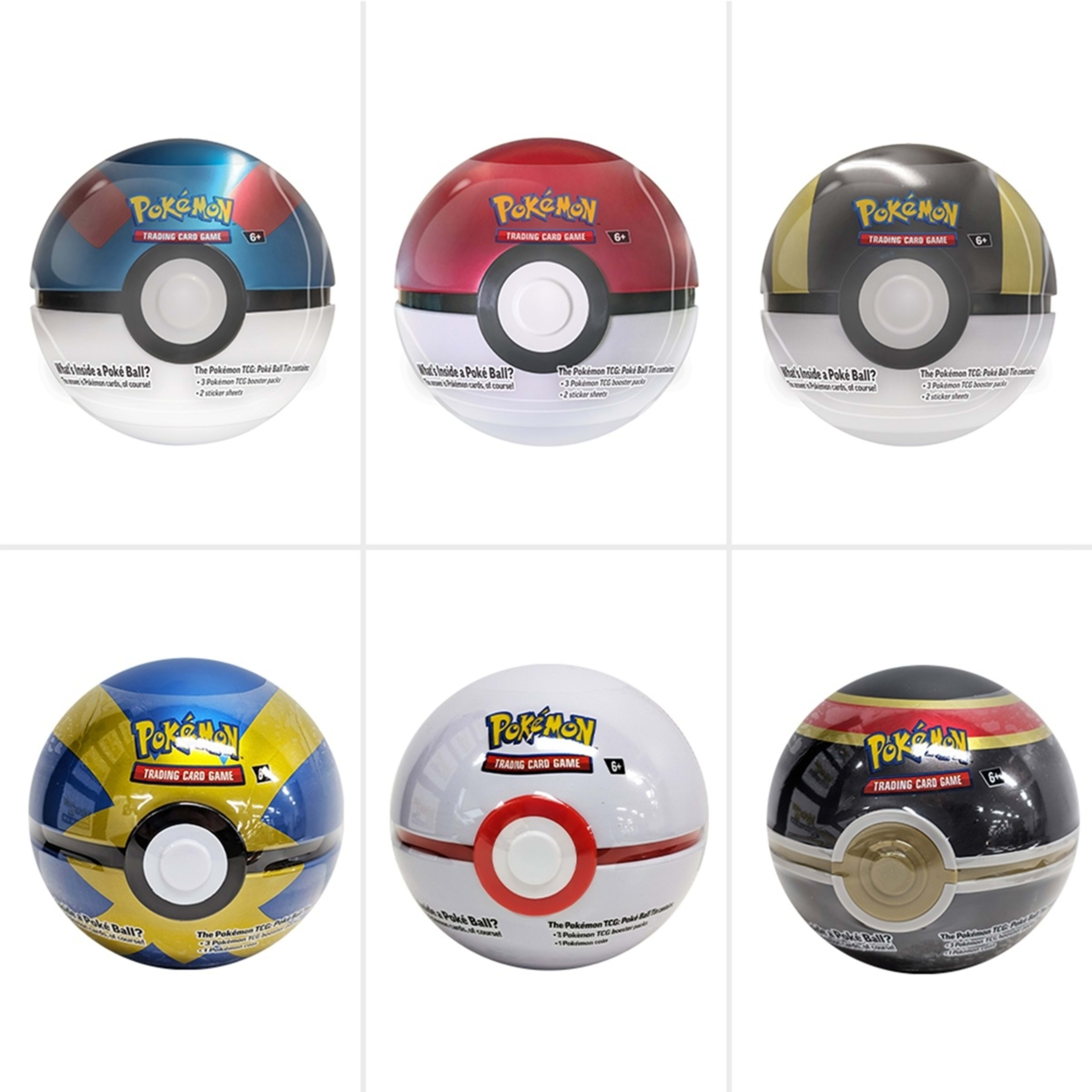1 Pokemon Trading Card Game: Best of Pokeball Tin - Assorted