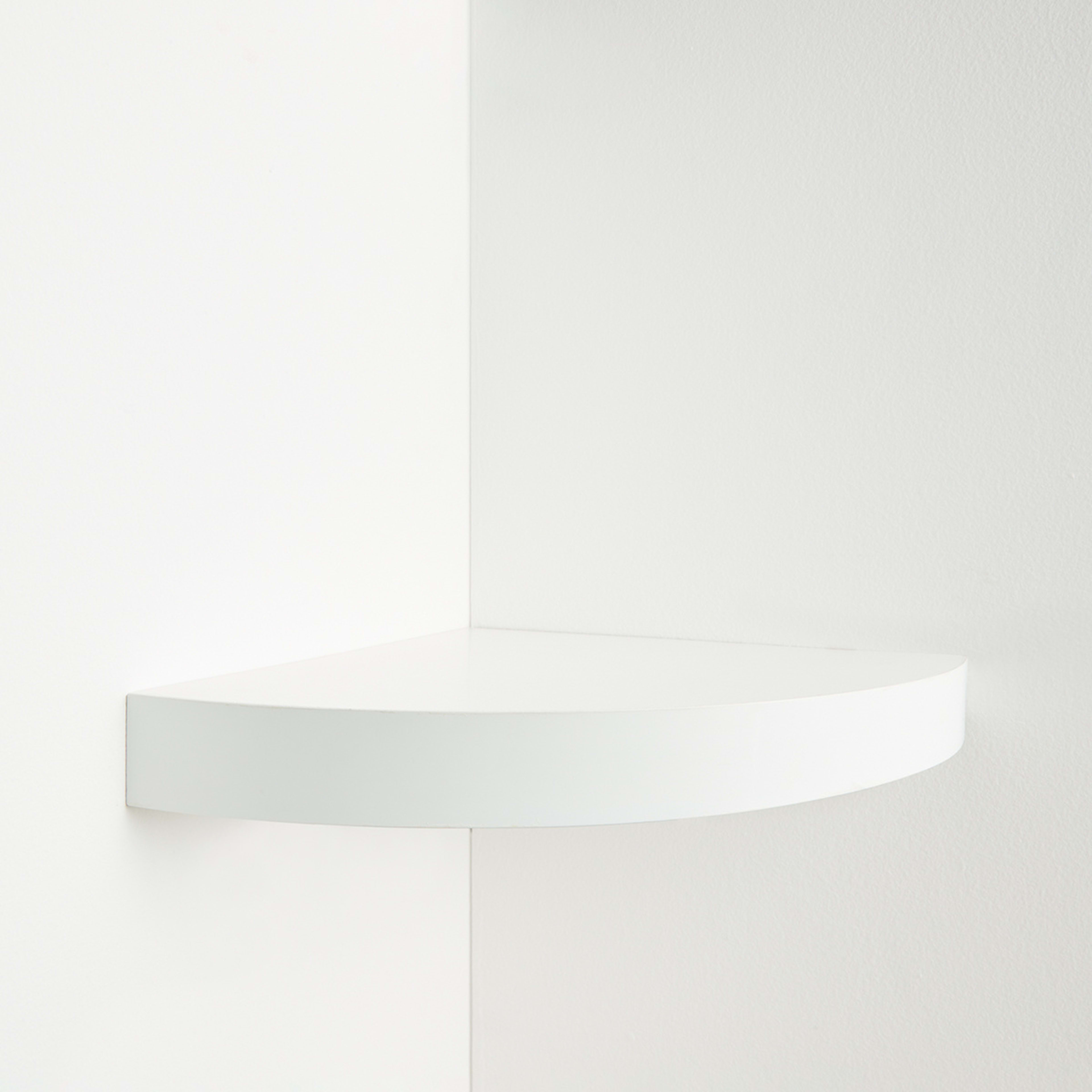2 White Corner Shelf, 2 of 5