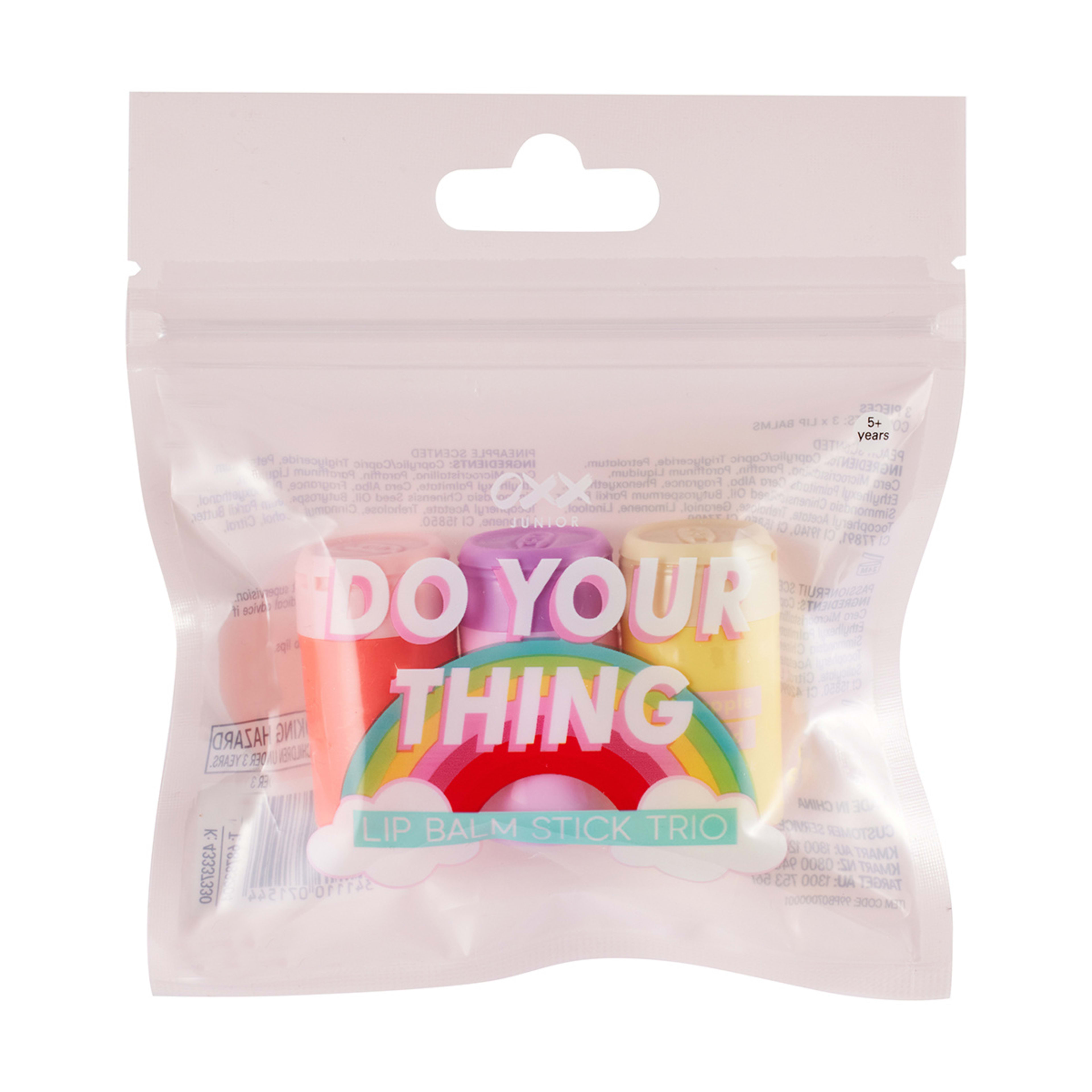 1 OXX Junior Lip Balm Stick Trio - Do Your Thing