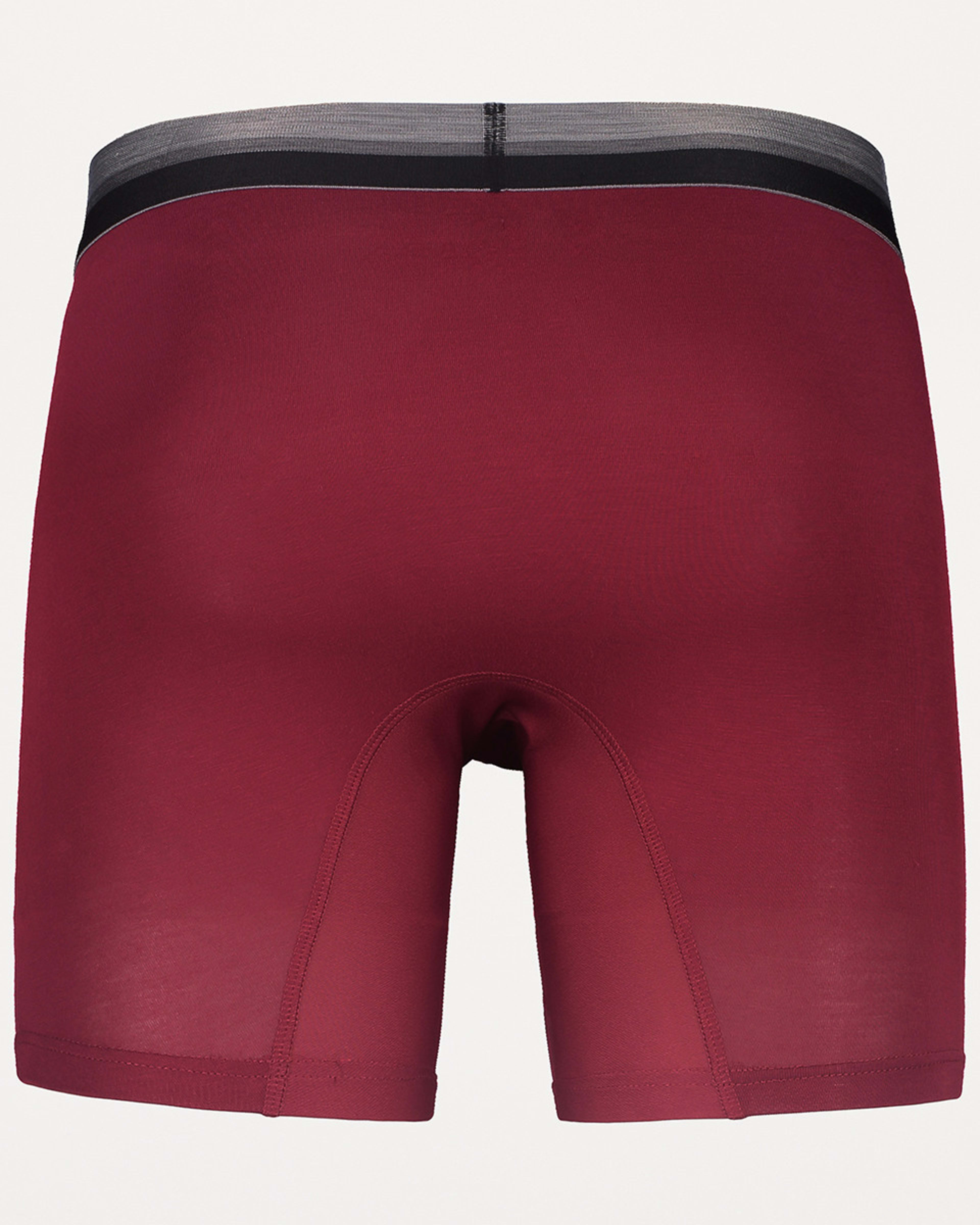 6 Anti-ride Mid Length Bamboo Blend Trunks Biking Red, 6 of 7