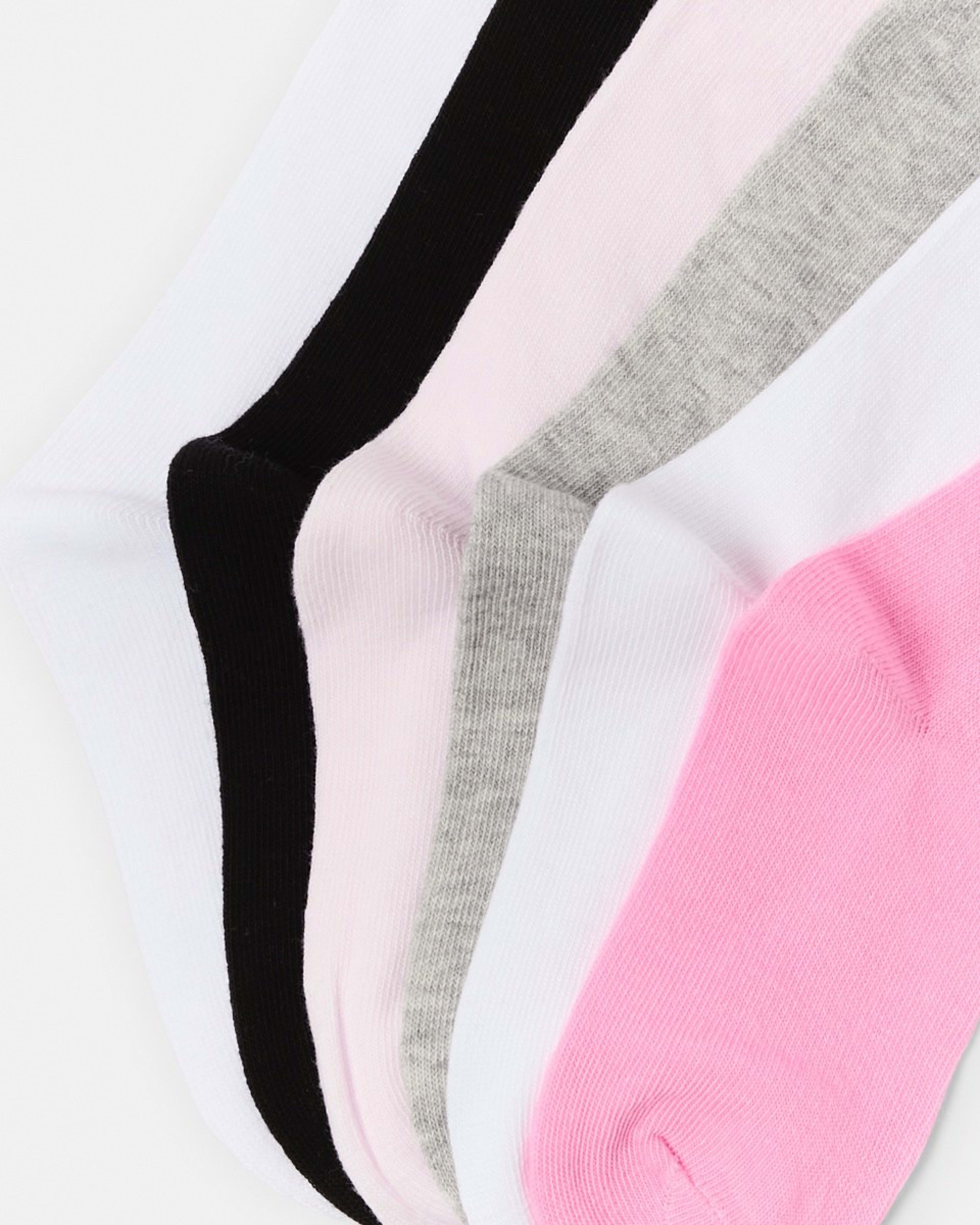 2 7 Pack Crew Socks PINK MULTI, 2 of 3