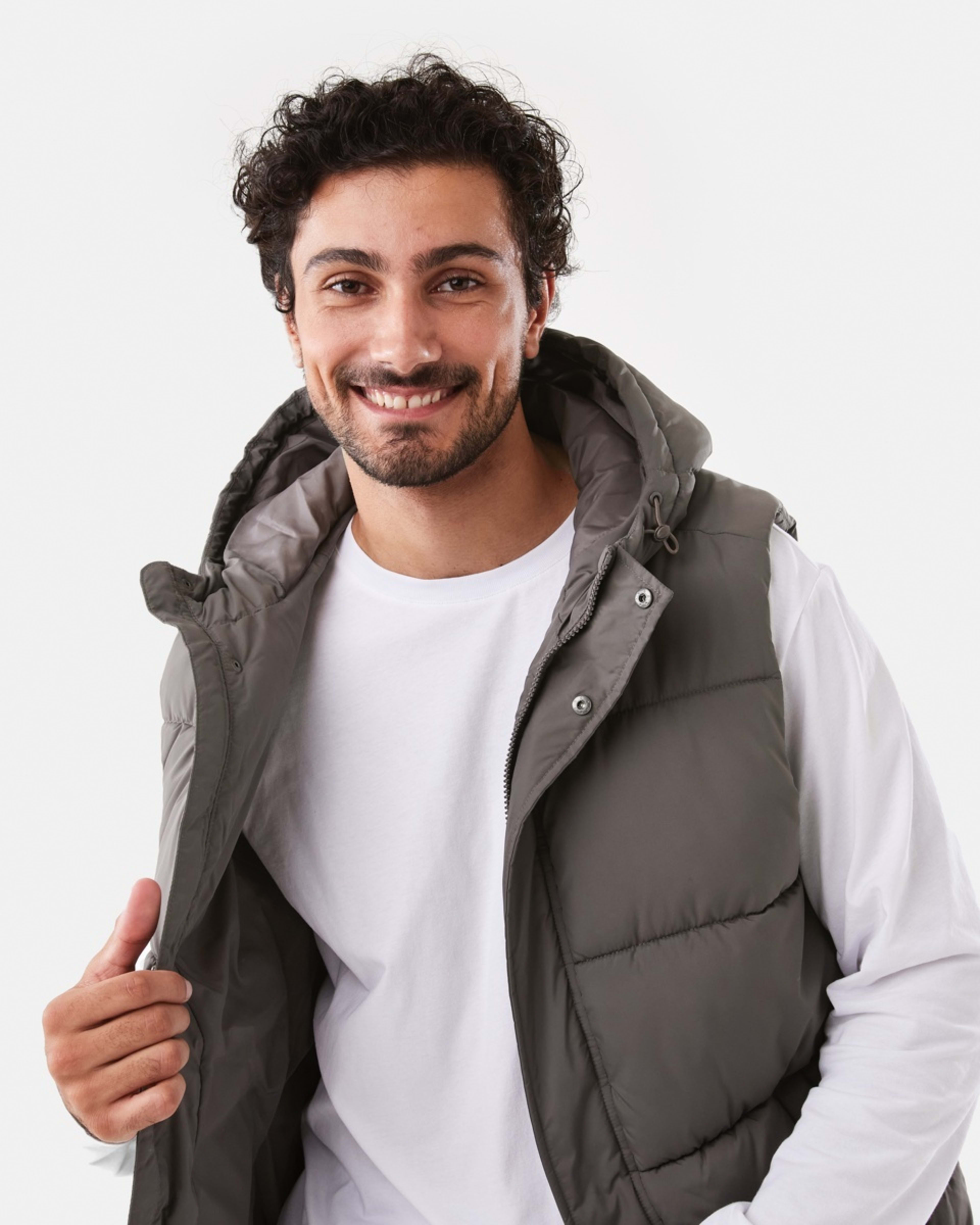 5 Hooded Puffer Vest Brn Eagle, 5 of 9
