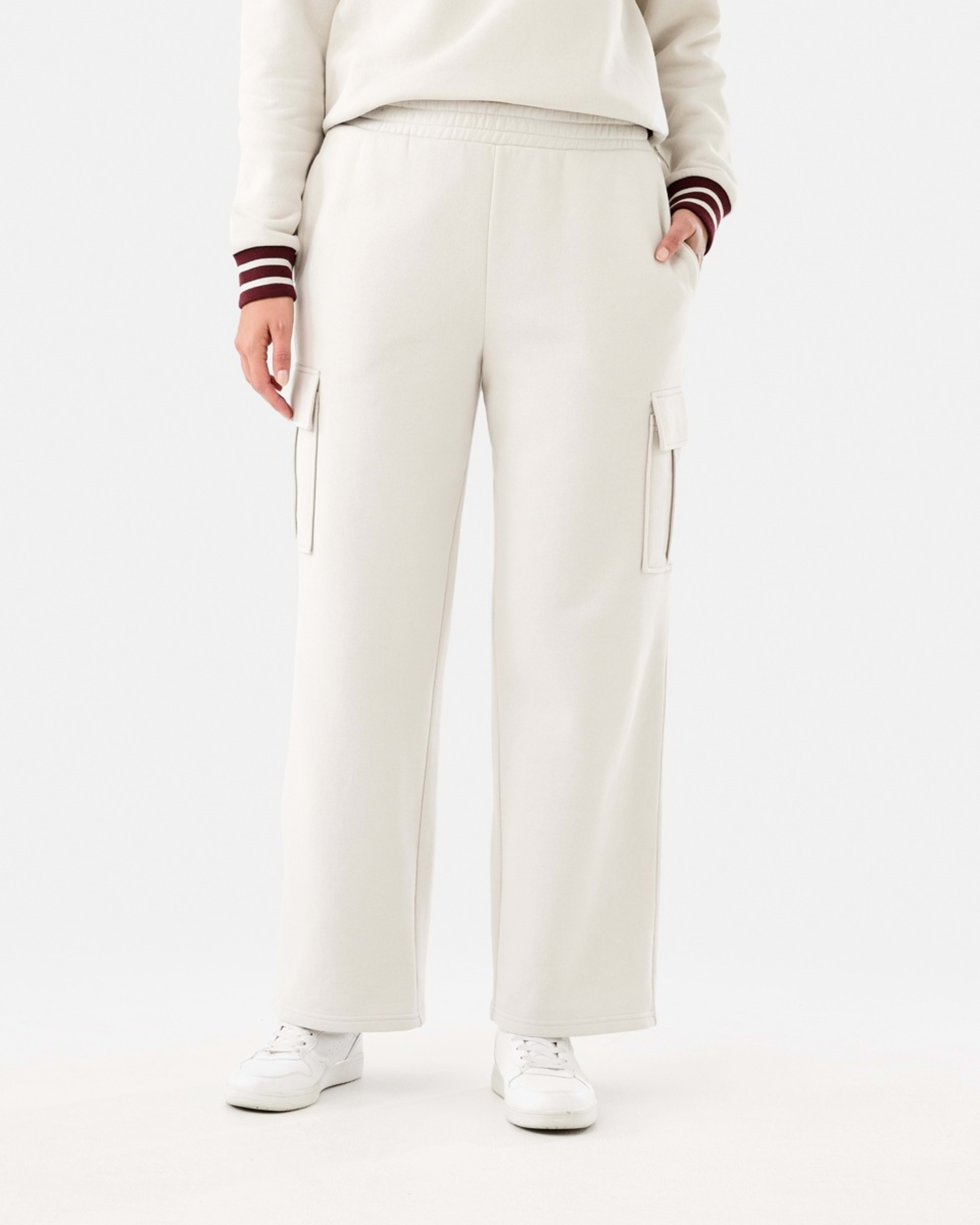 1 Cargo Wide Leg Trackpants Nat Beige, 1 of 7