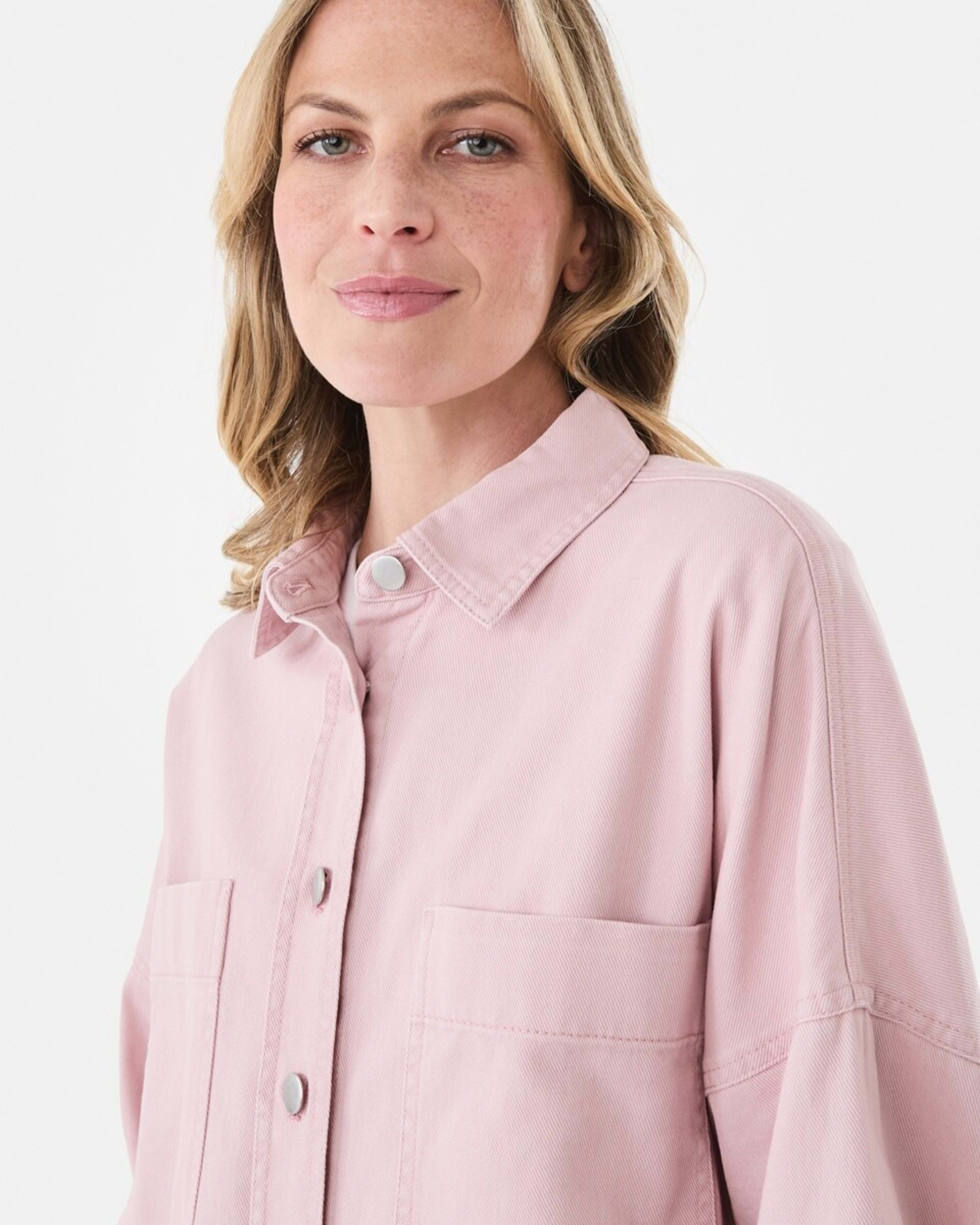 5 Long Sleeve Denim Shirt Pink Wash, 5 of 8