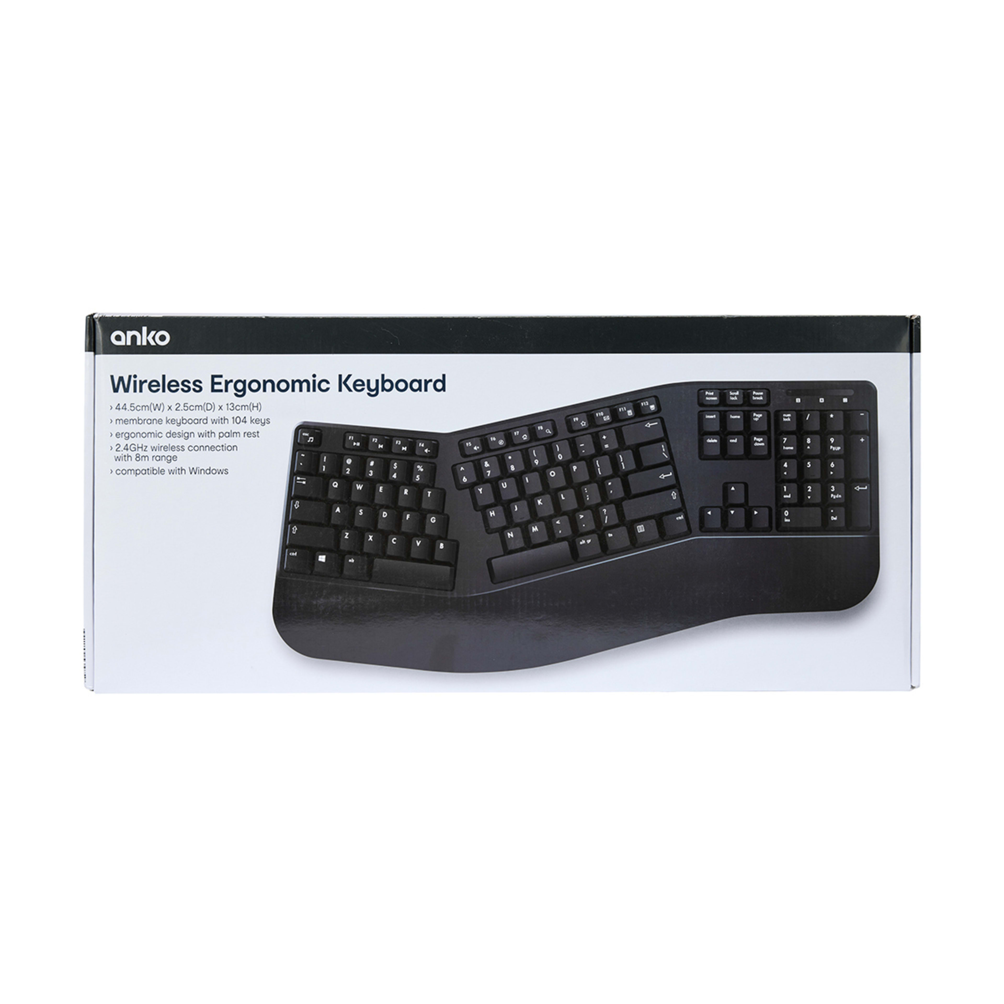 Wireless Ergonomic Keyboard Kmart