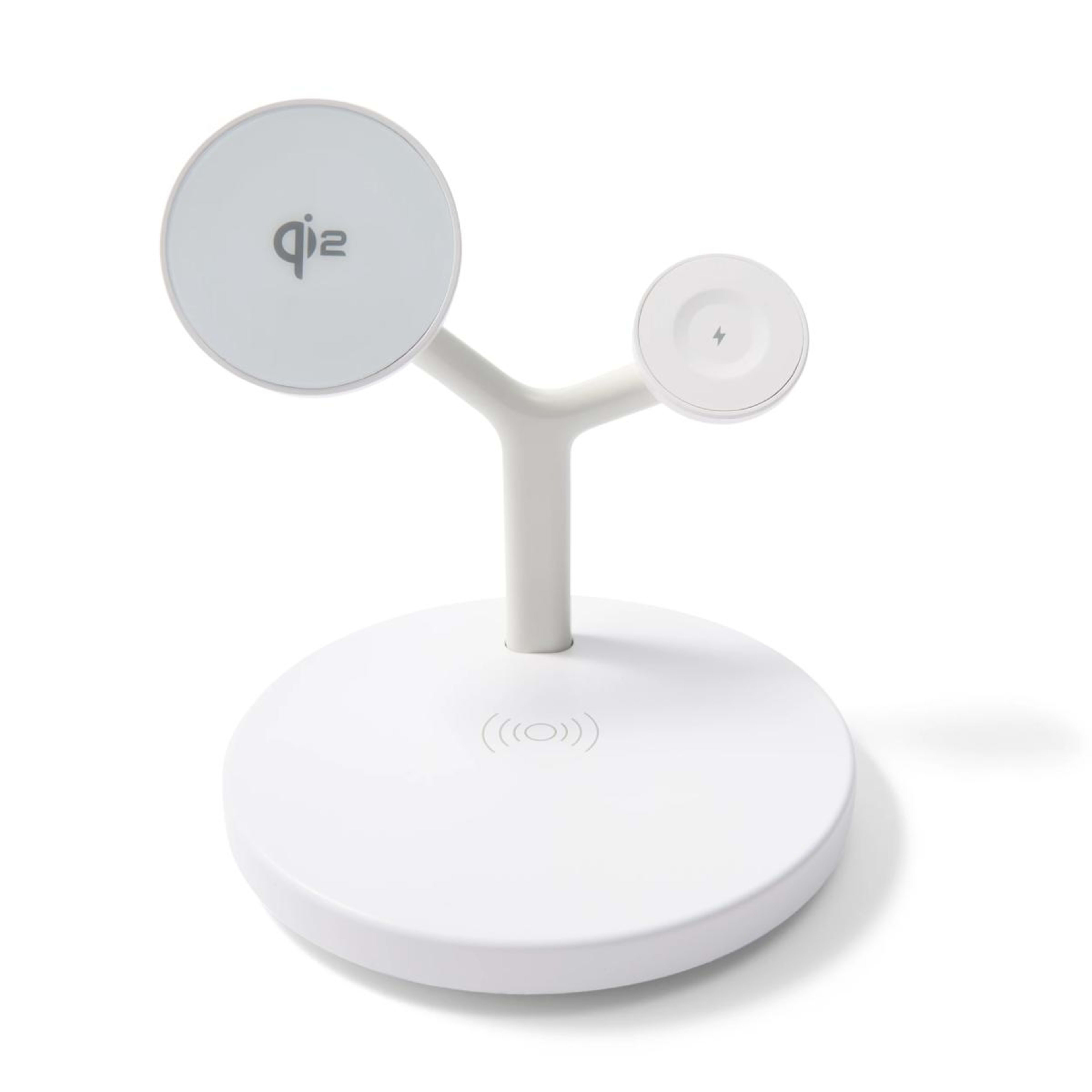 3 Qi2 3-in-1 Desktop Wireless Charger - White, 3 of 10