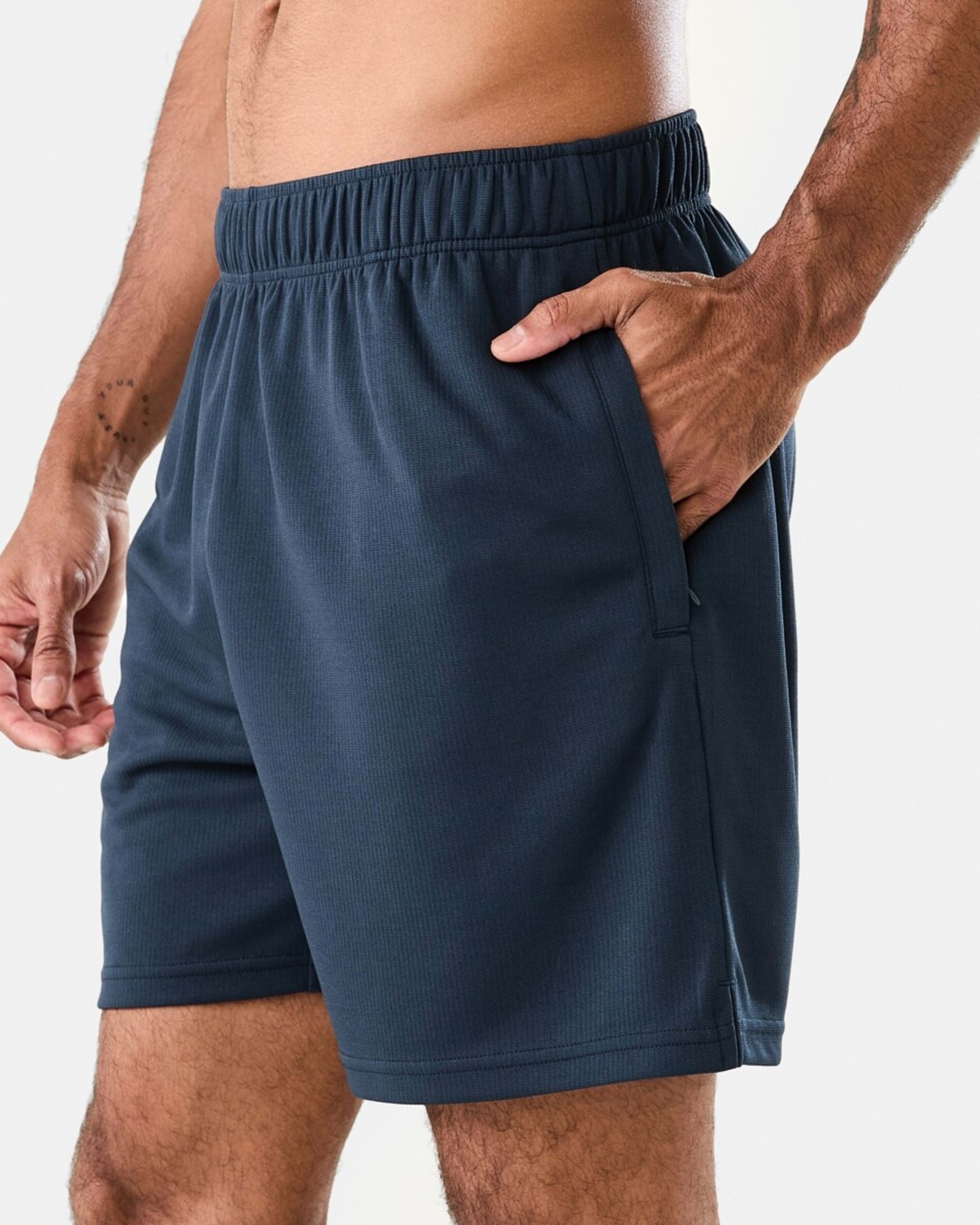 2 Active Mens Comfort Sports Shorts Navy, 2 of 7