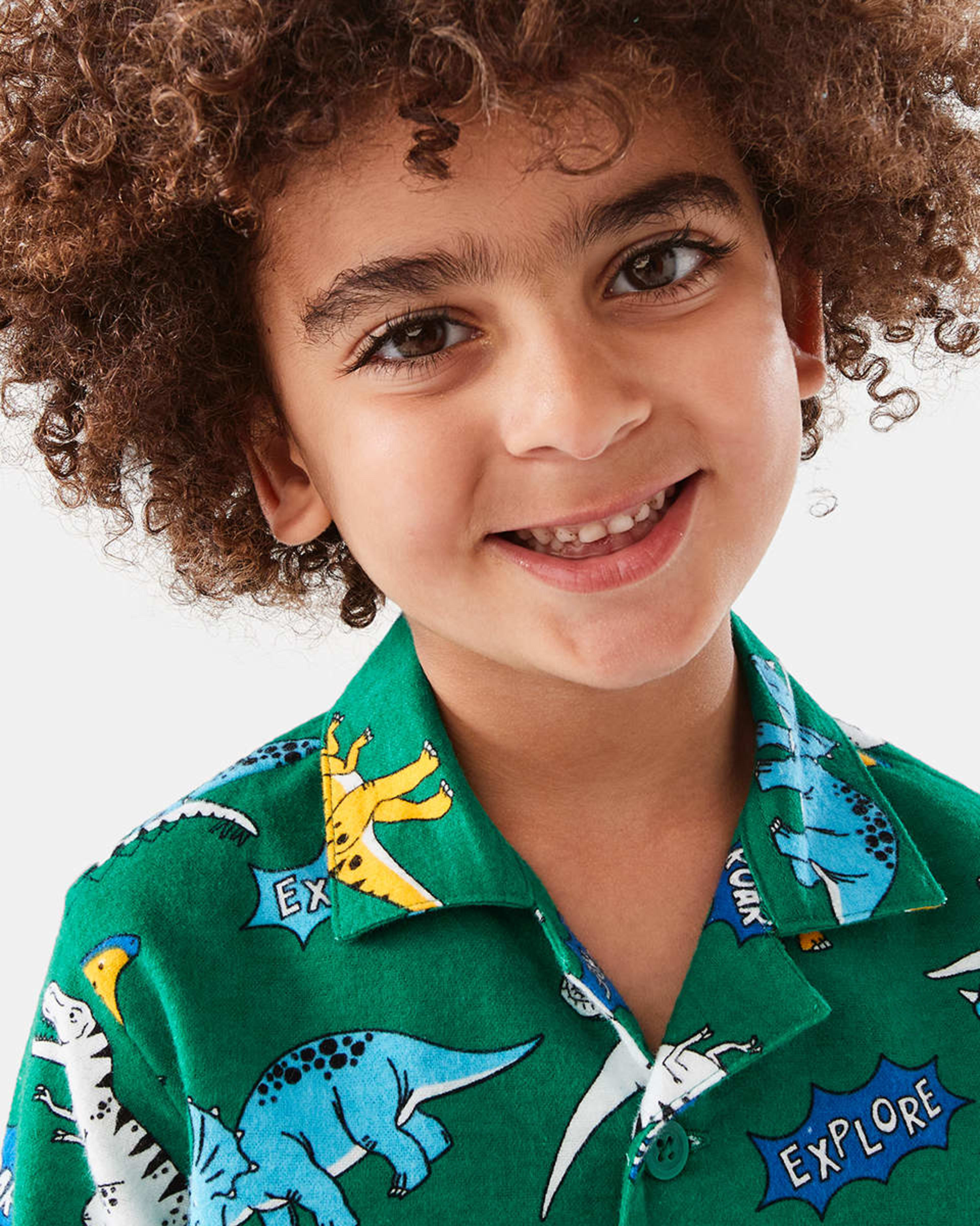 3 Flannelette Pyjama Set Dino, 3 of 10