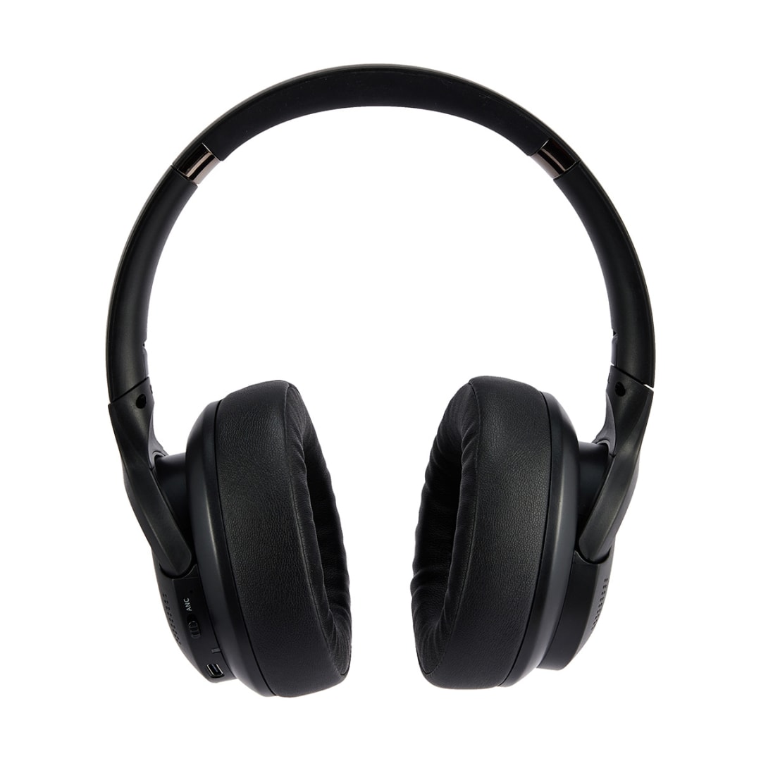 Bluetooth OverEar Noise Cancelling Headphones Black Kmart