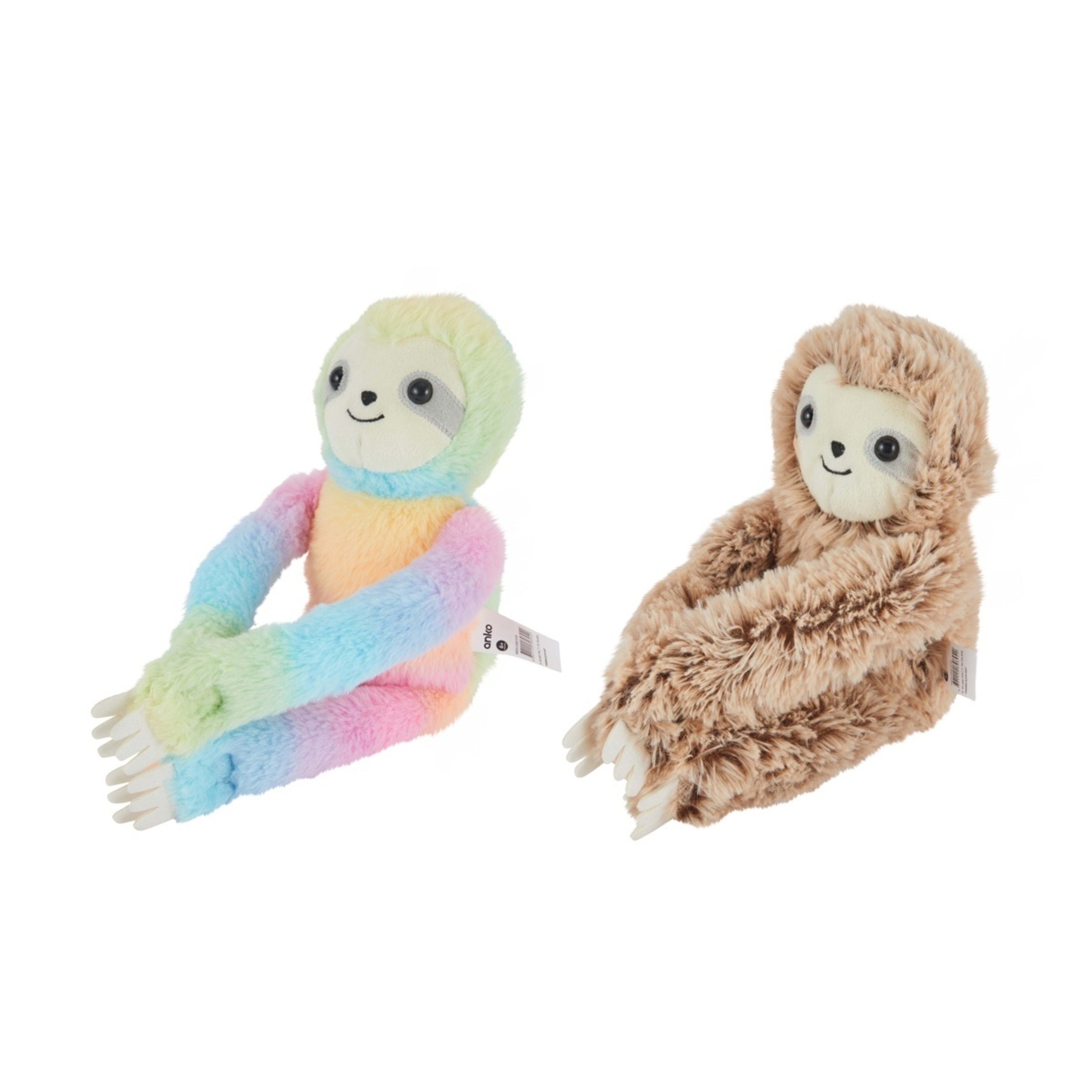 4 Hanging Sloth Plush Toy - Assorted, 4 of 4