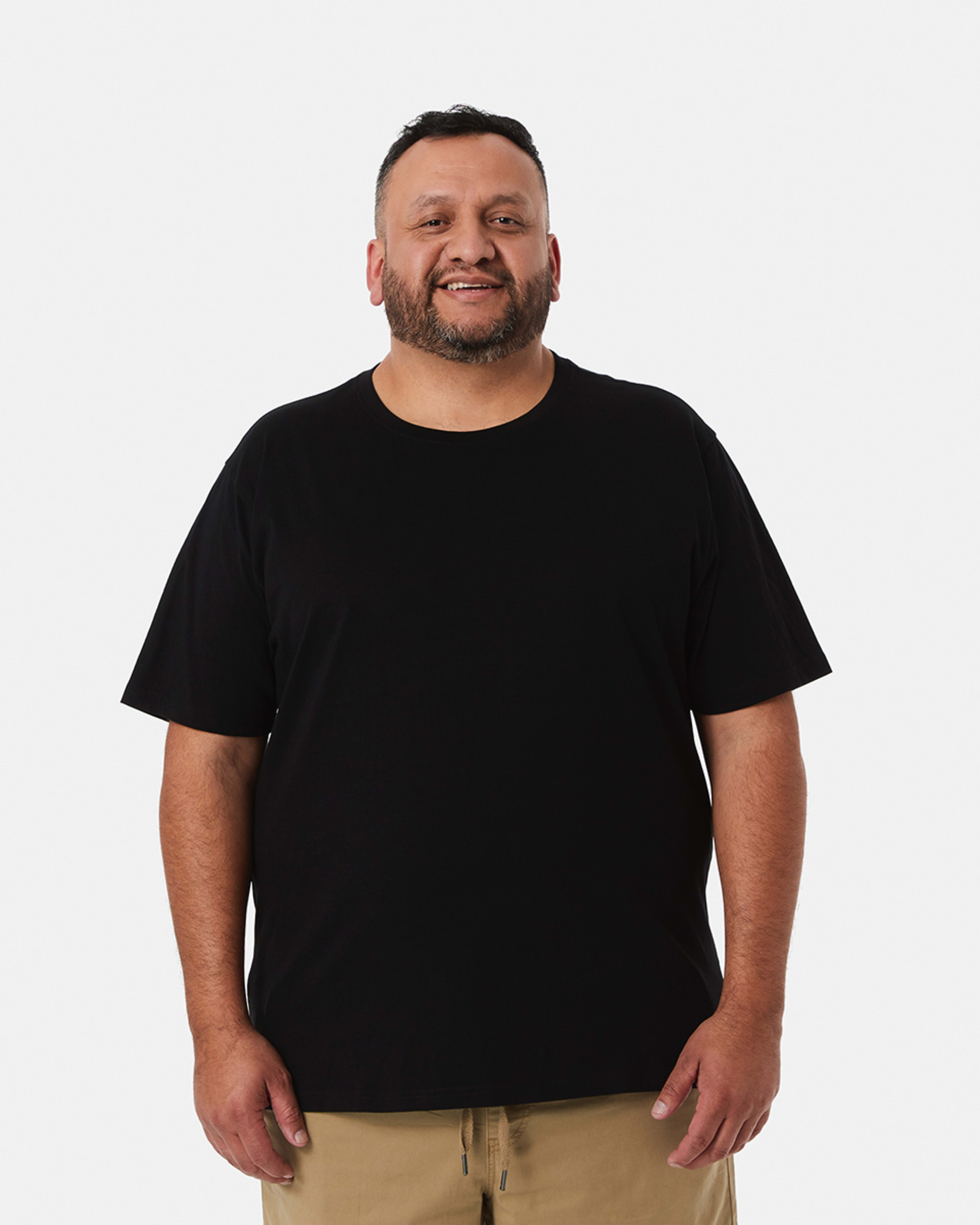Men's Larger Size Basic Short Sleeve T-shirt - Kmart NZ
