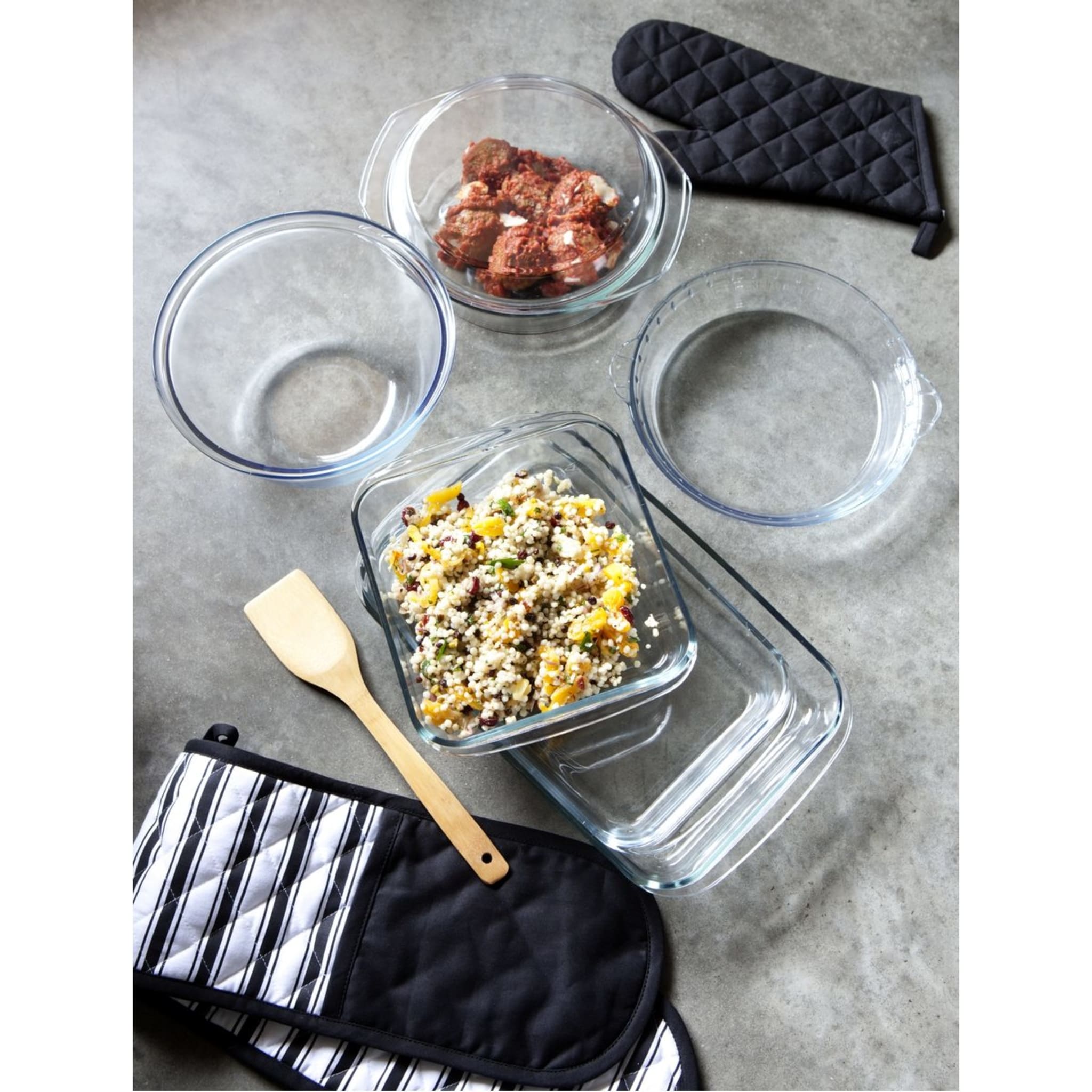 1.8L Square Glass Baking Dish Kmart