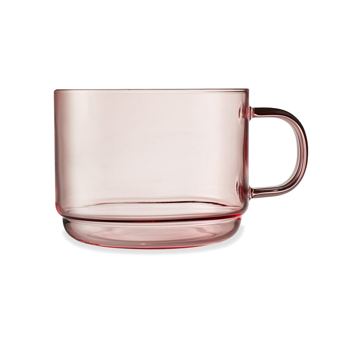 2 Pink Glass Mugs Kmart