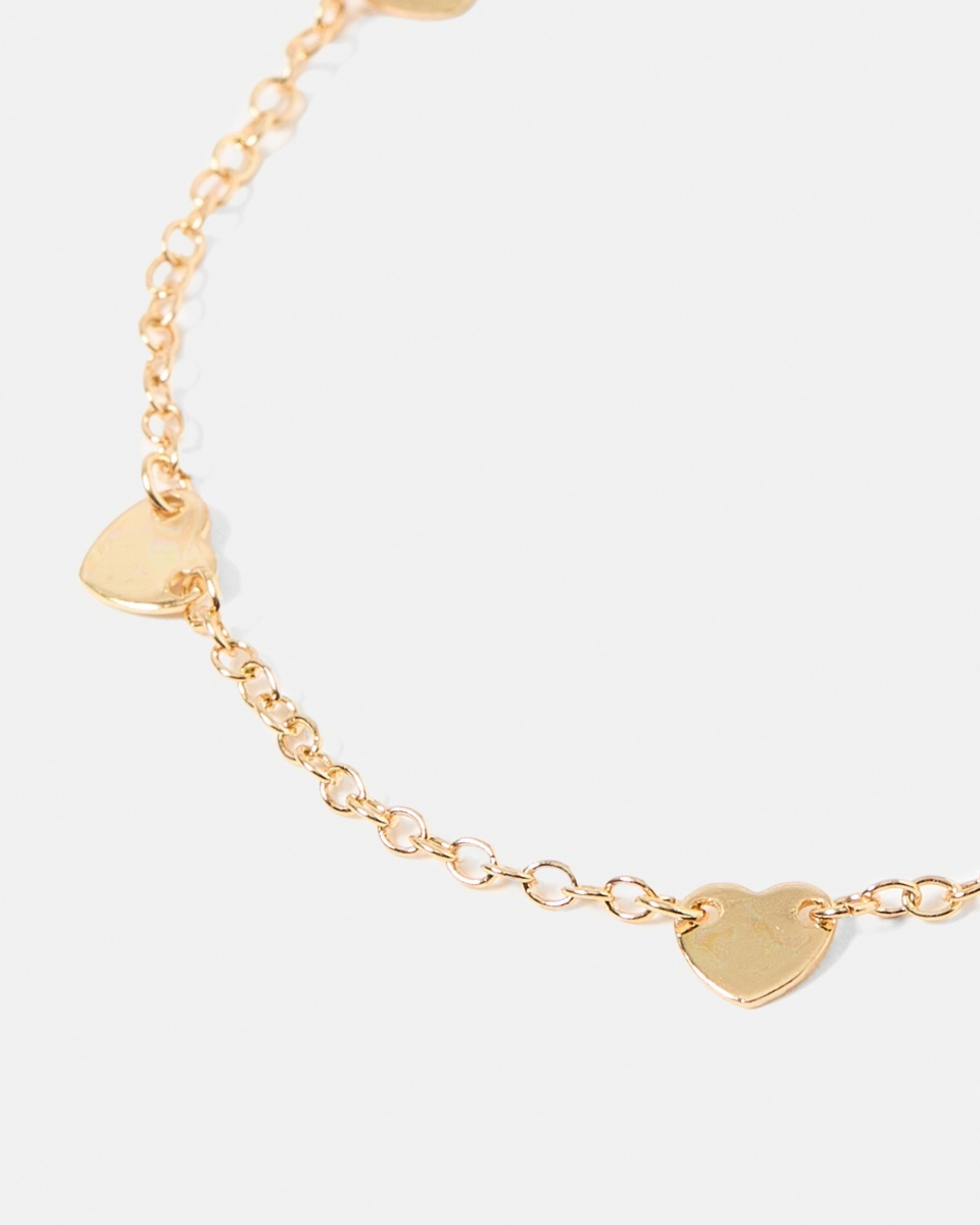 2 4 Pack Heart Charm Bracelets - Gold Tone Gold, 2 of 7