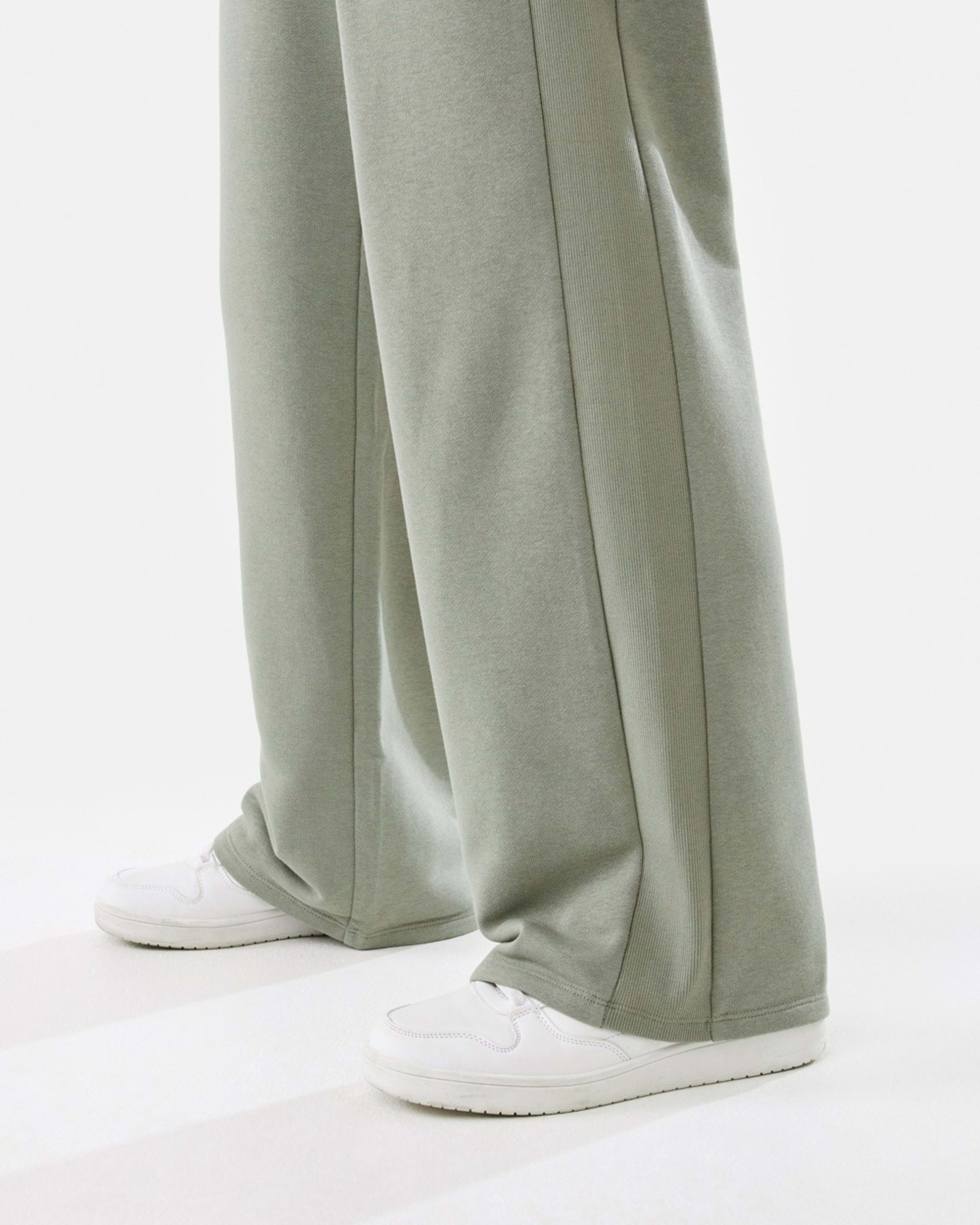6 Active Womens Straight Leg Panel Trackpants Soft Khaki, 6 of 6