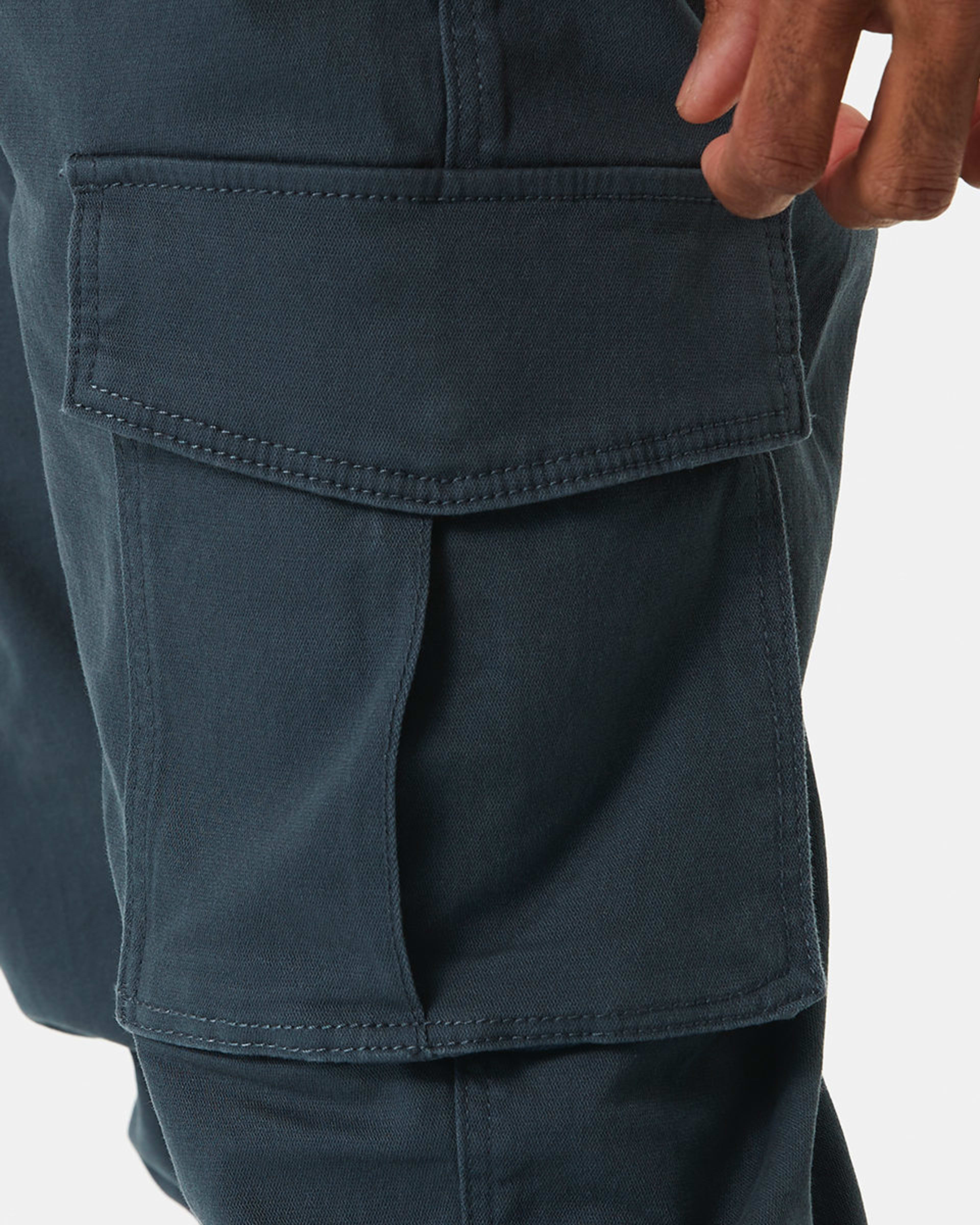 Elastic Waist and Cuffed Cargo Pants - Kmart