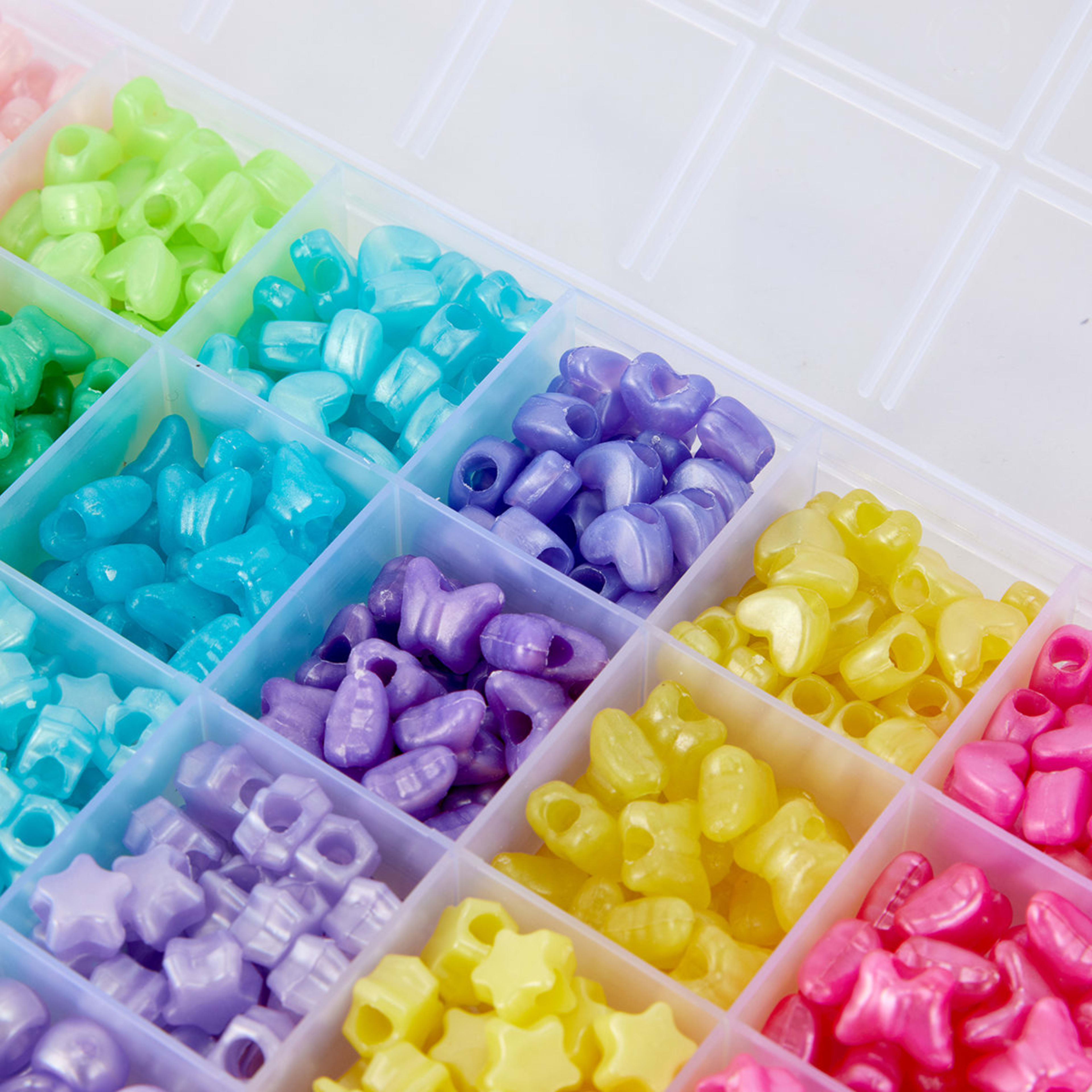 Assorted Shape Beads Set Brights Kmart