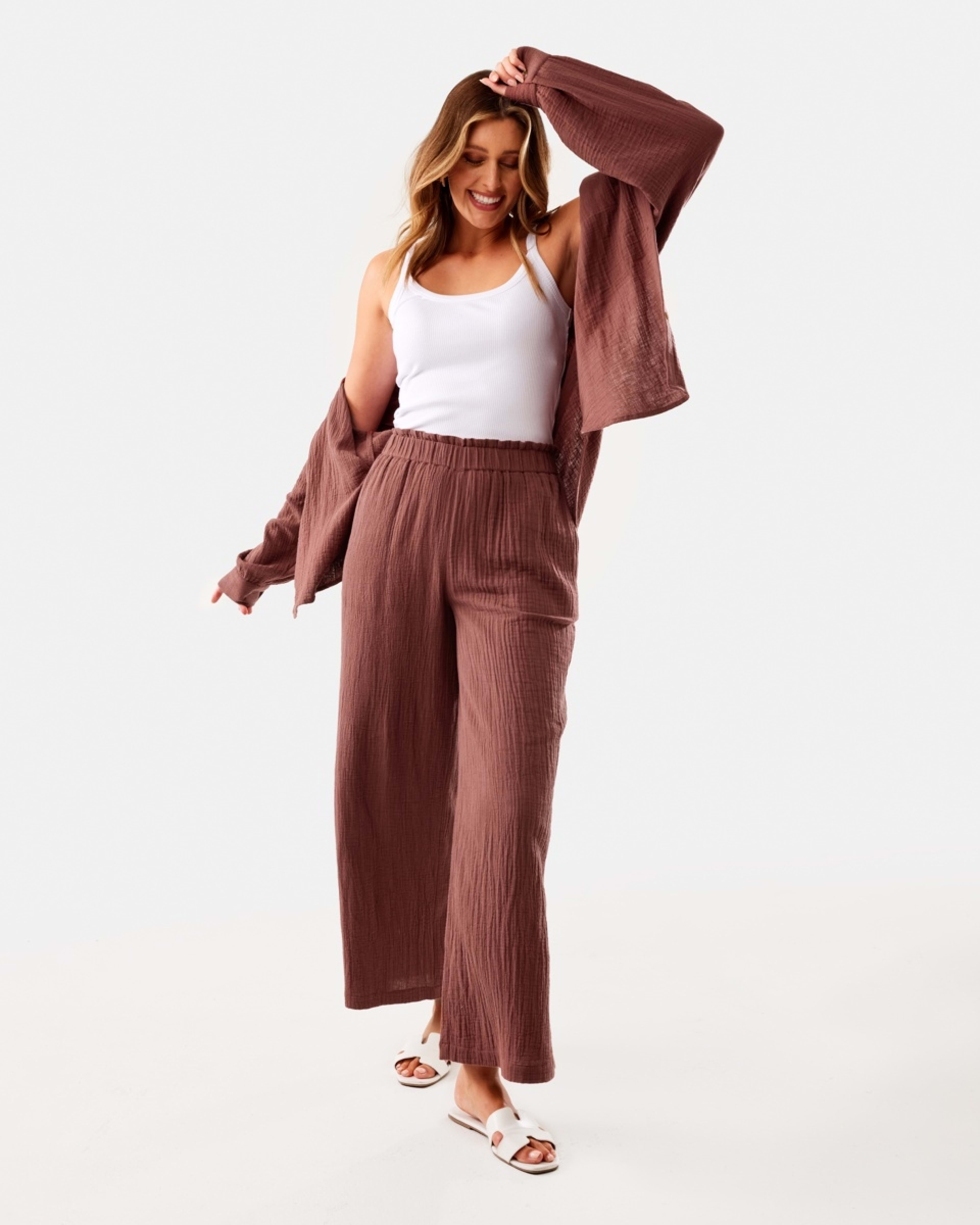 2 Double Cloth Pants Cacao Brn, 2 of 8