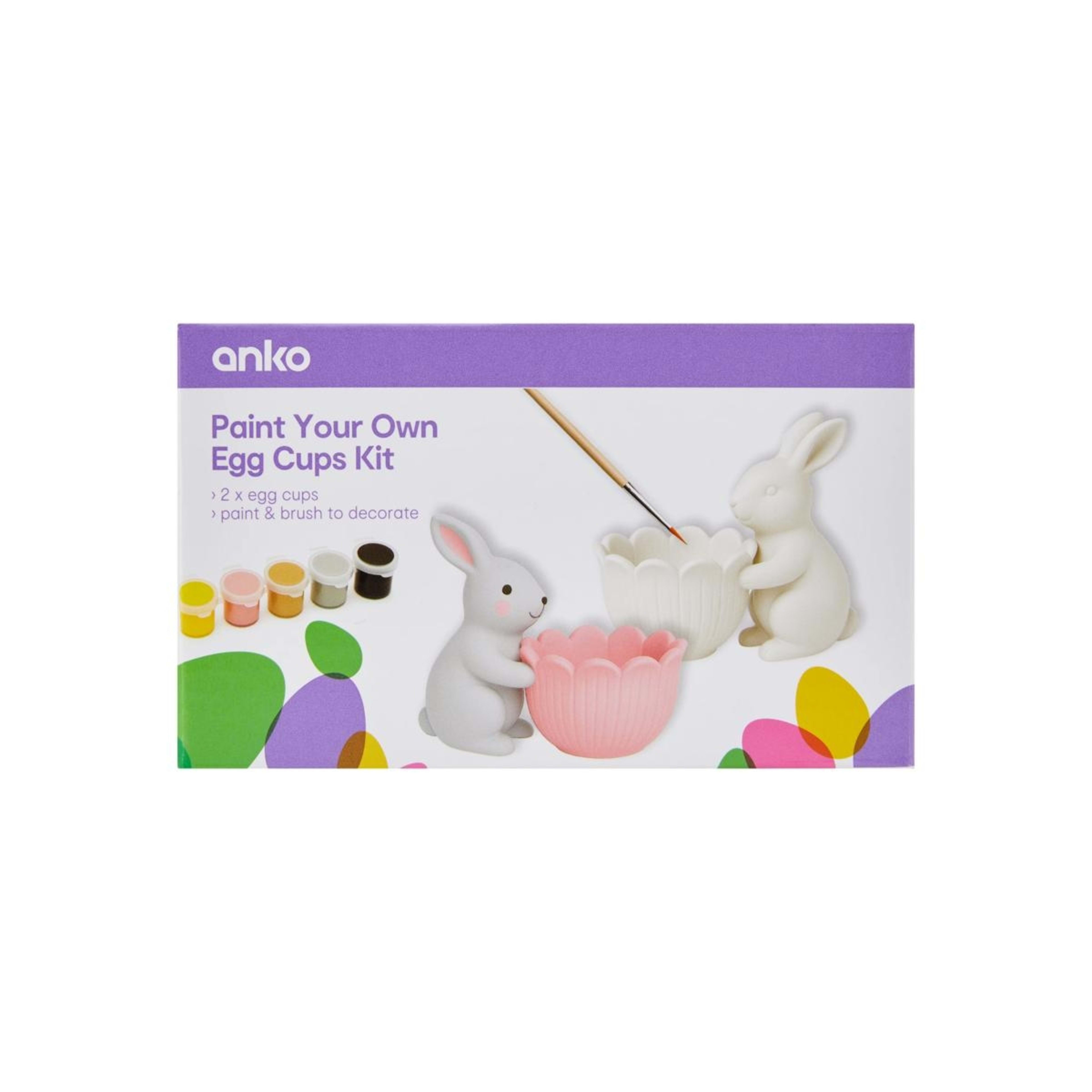 1 Paint Your Own Egg Cups Kit, 1 of 4