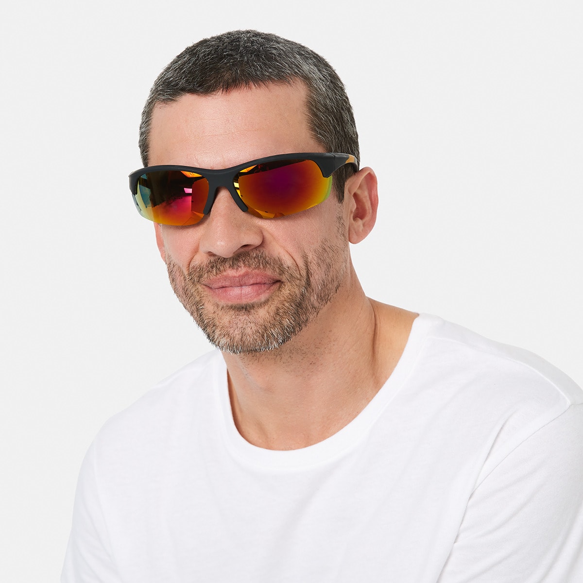 Sport Rimless Wrap Sunglasses Kmart