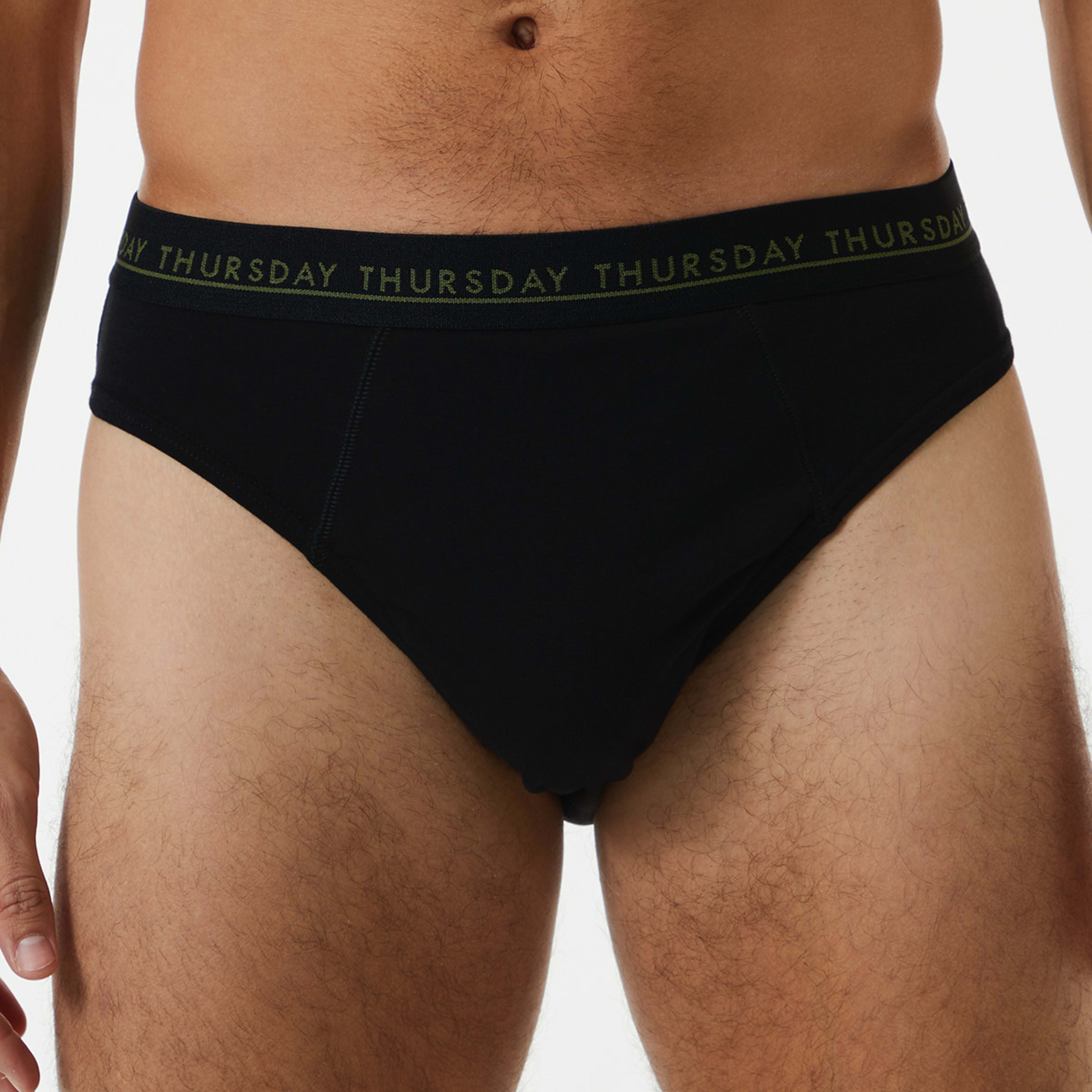 5 7 Pack Briefs Black, 5 of 10