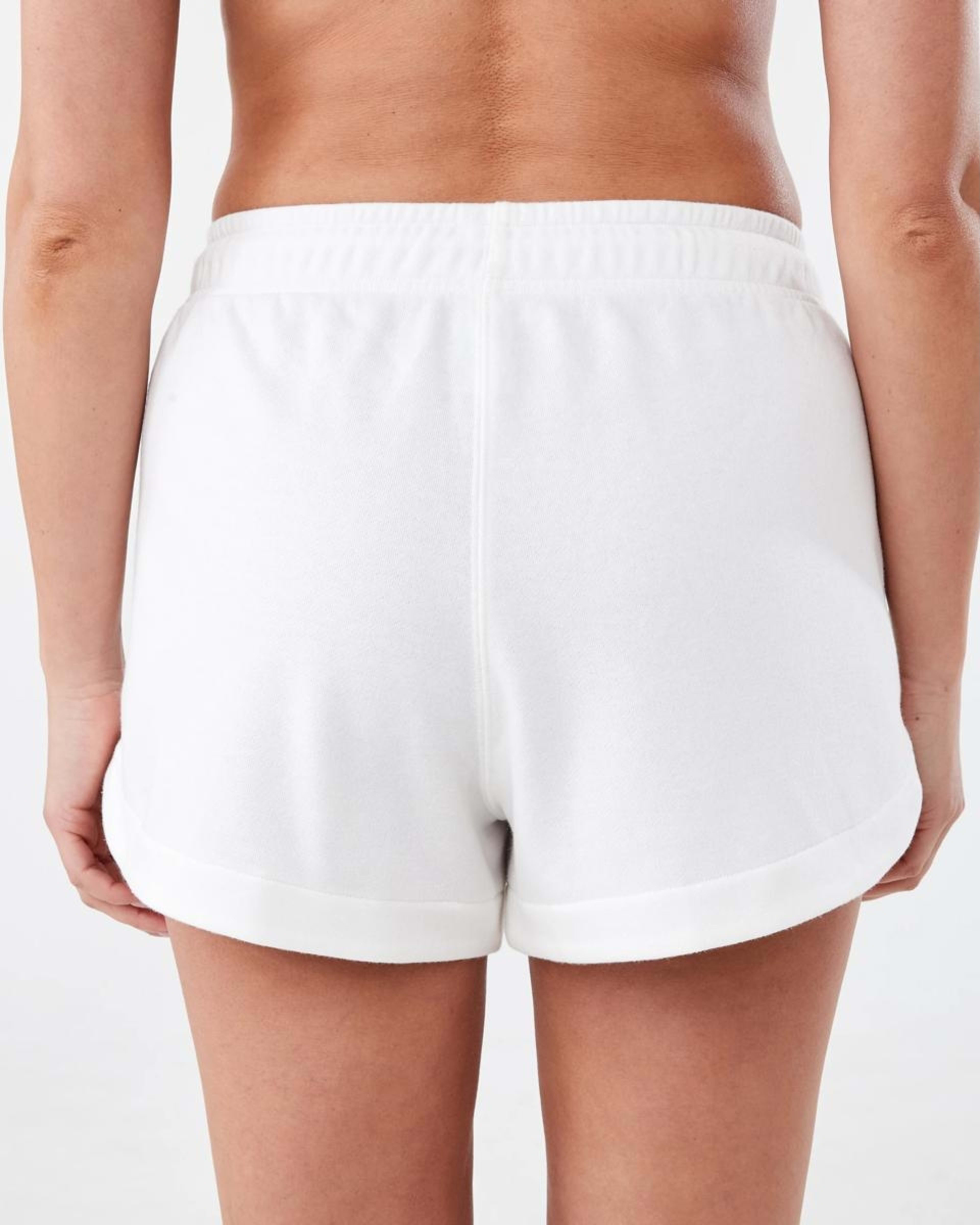 3 Active Womens Terry Sport Shorts Wht Egret, 3 of 6