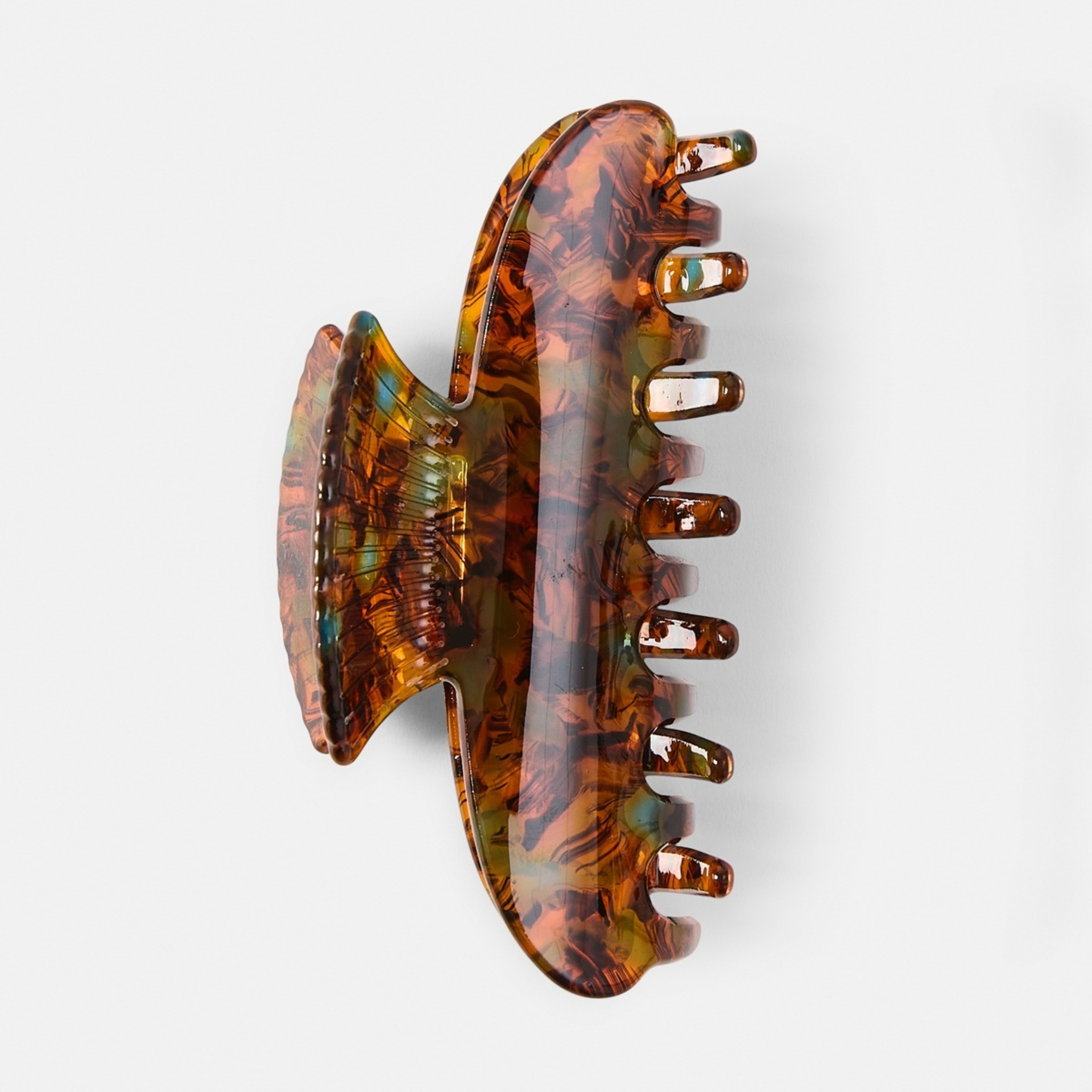 2 Brown Shell Claw Hair Clip, 2 of 4