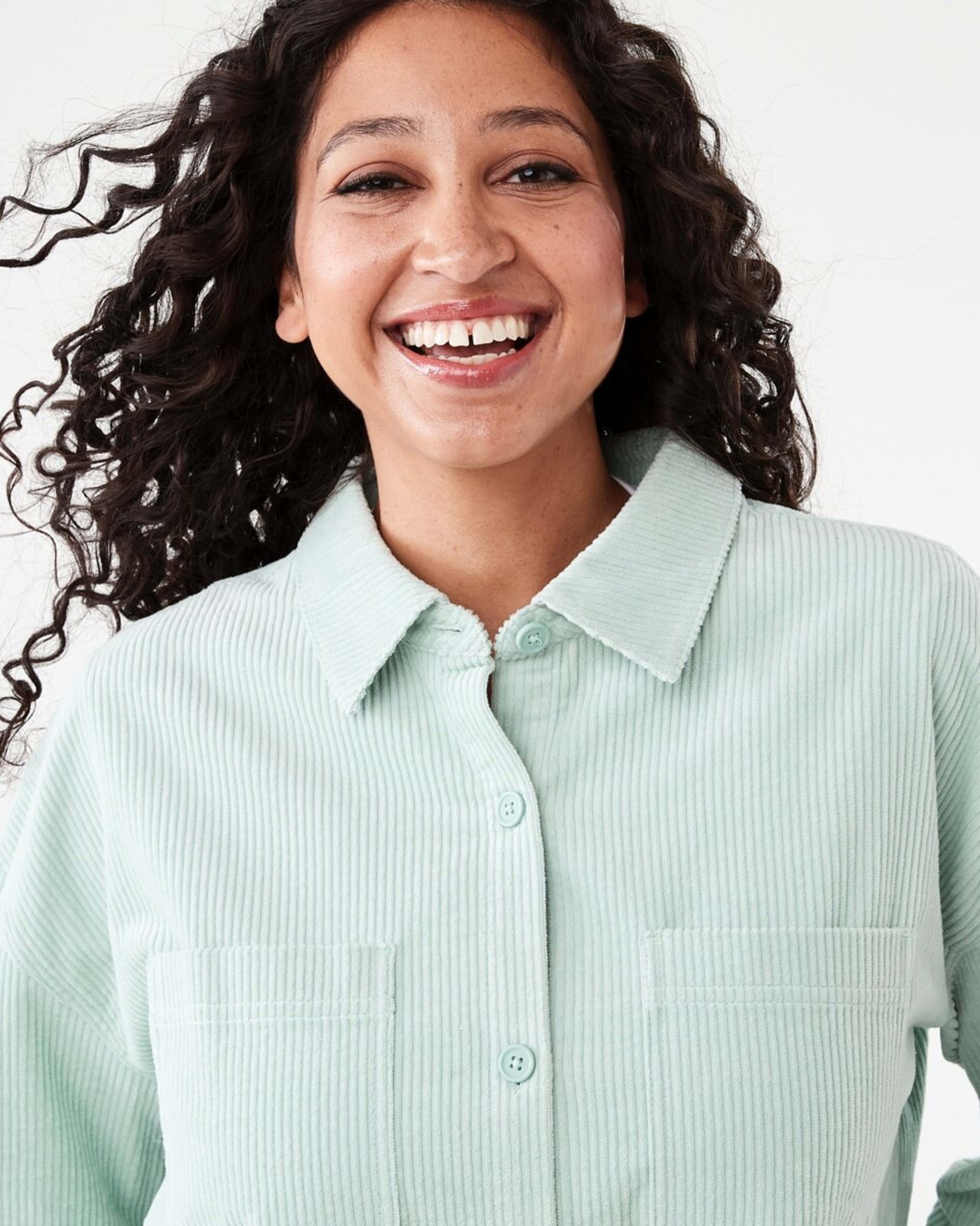 5 Long Sleeve Corduroy Shirt Seafoam, 5 of 8