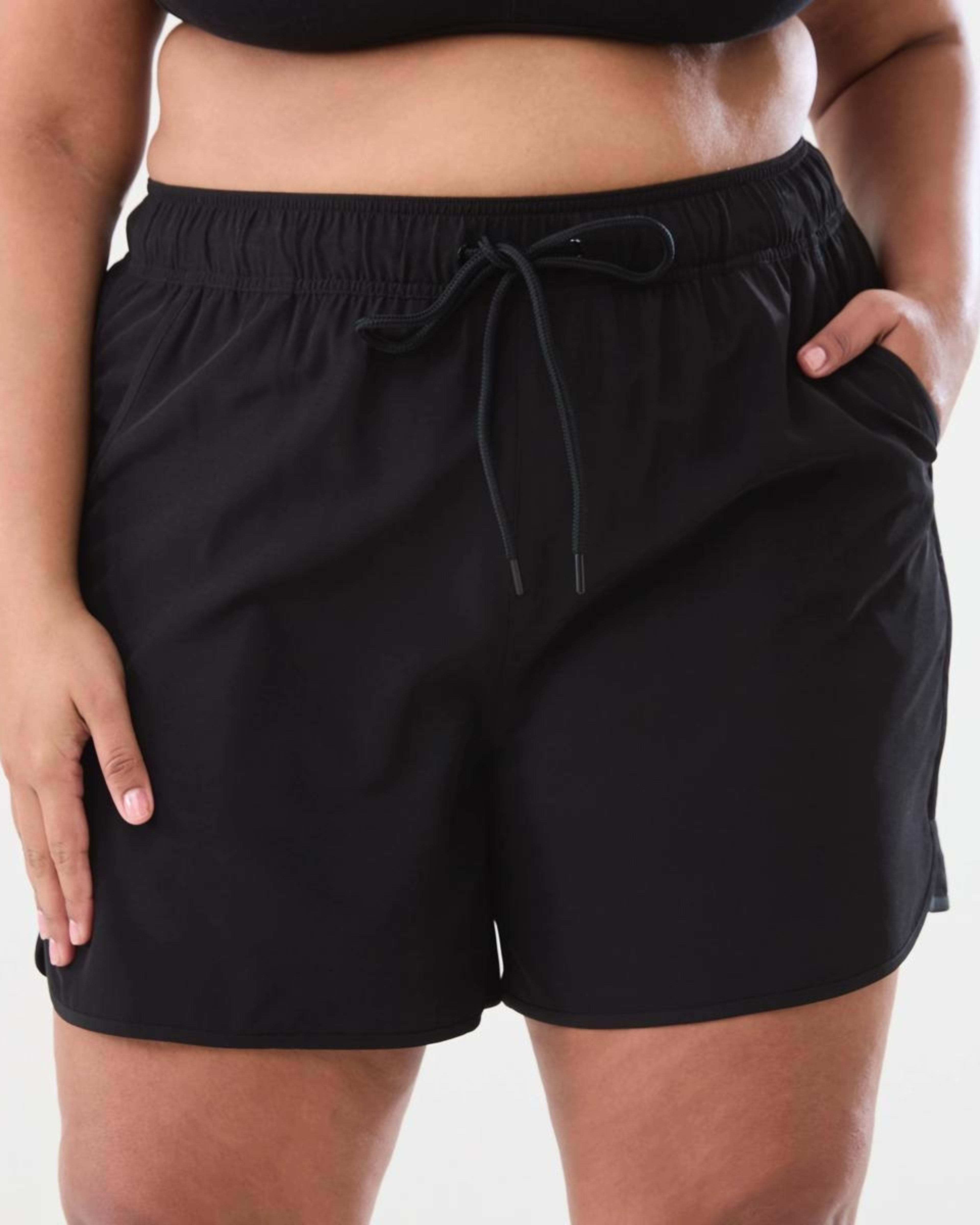 1 Curve Mid Length Boardshorts BLACK