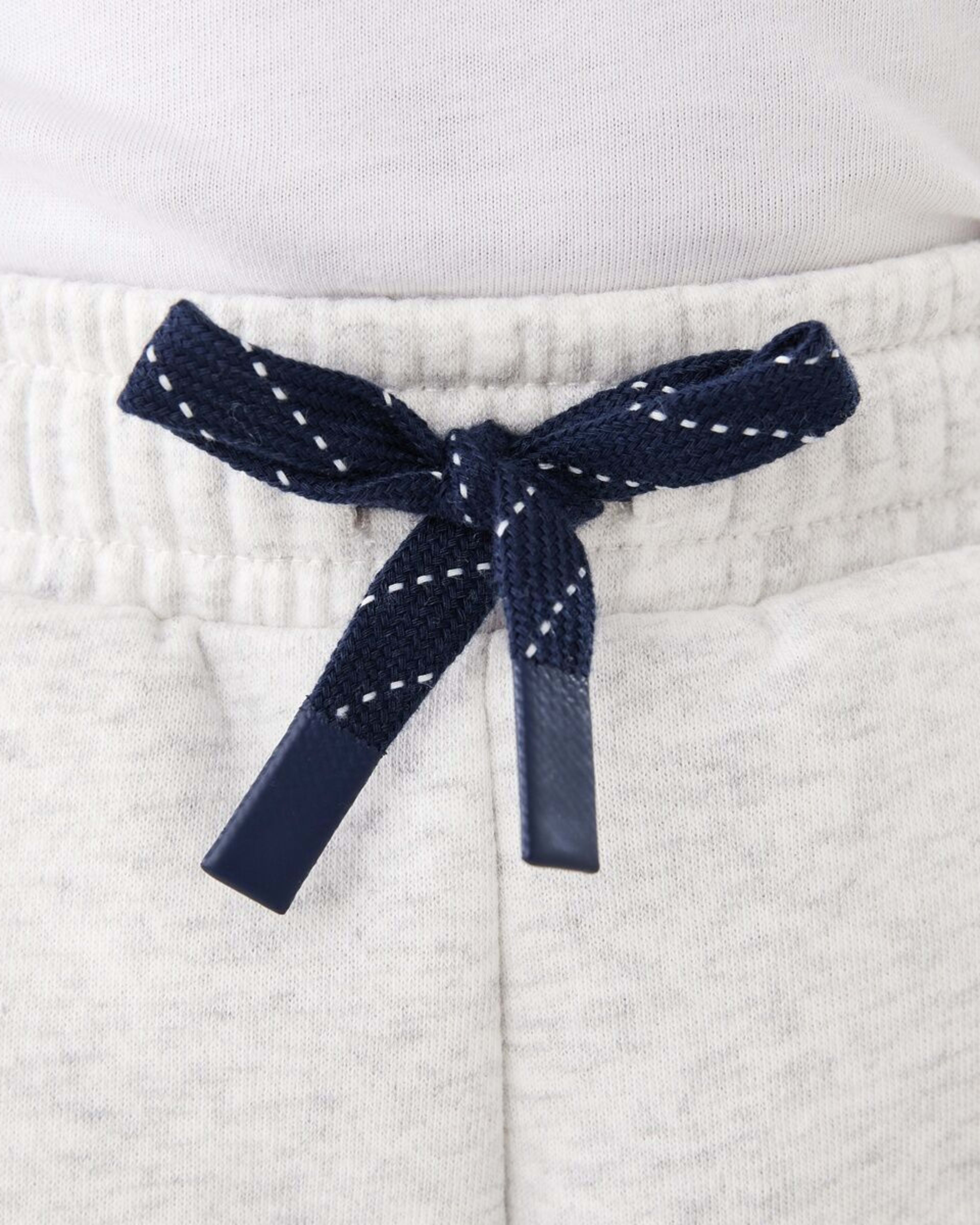3 Stripe Knit Shorts Wht Marle, 3 of 9