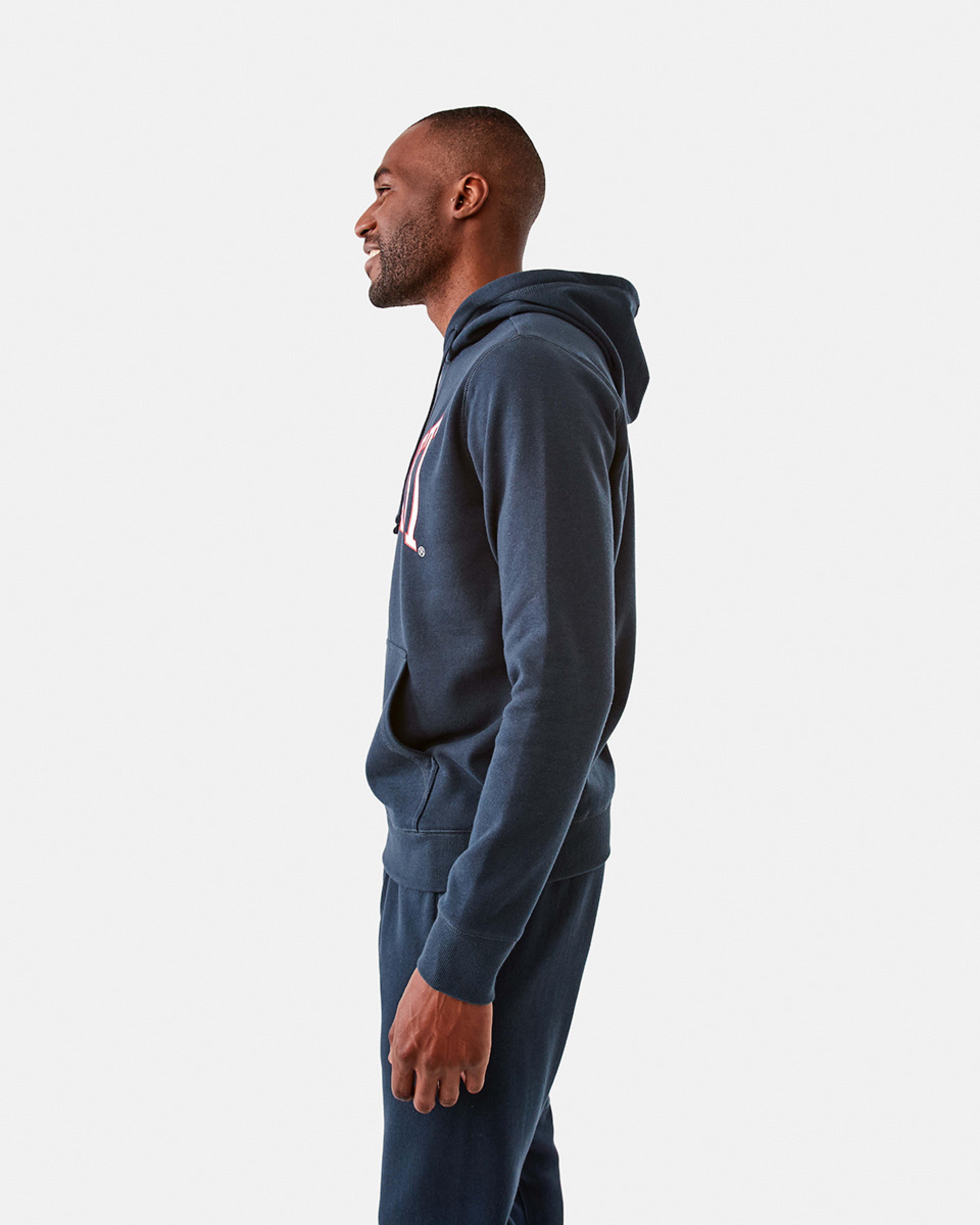 2 Everlast Mens Classic Sport Hoodie Navy, 2 of 7