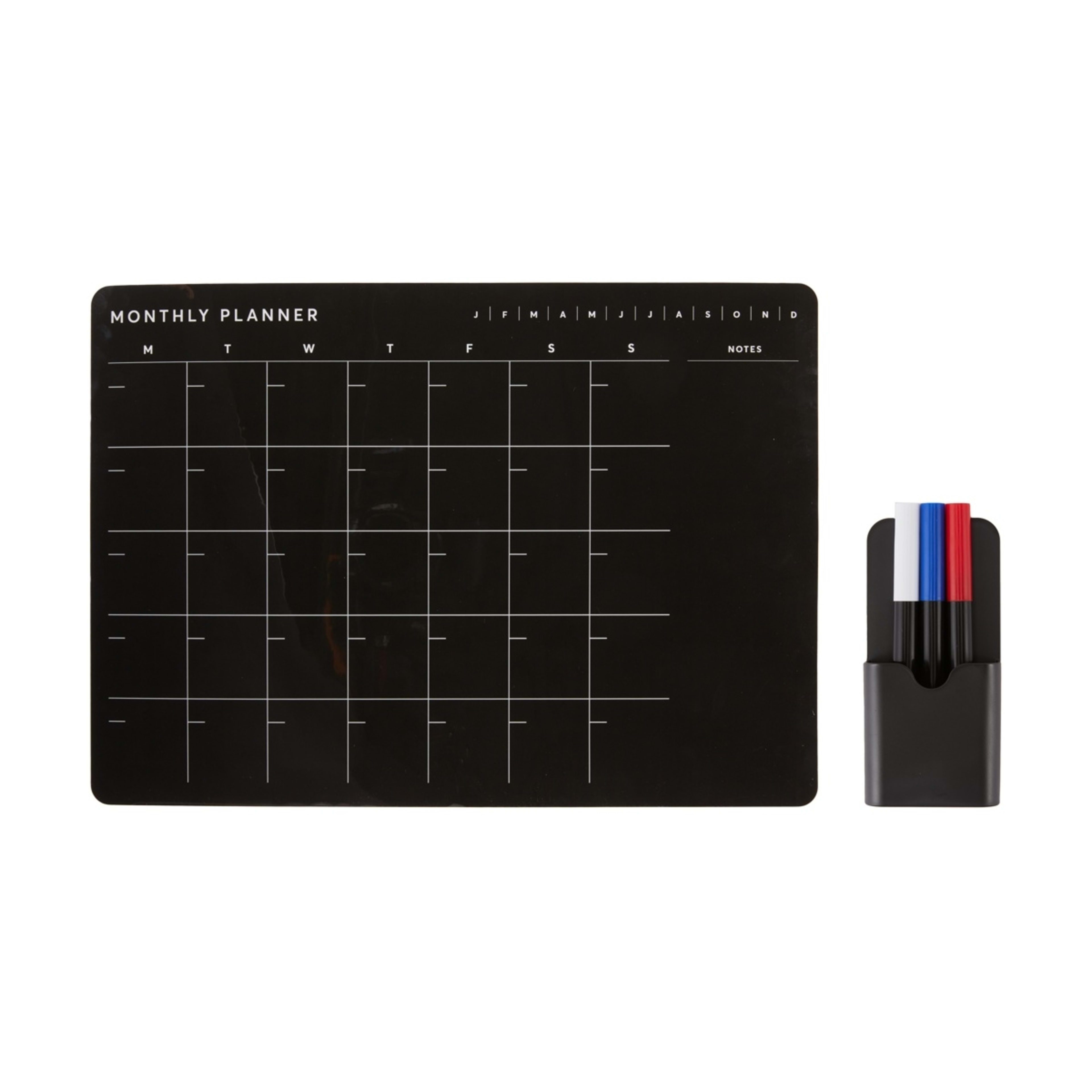 1 Monthly Magnetic Planner - Black, 1 of 8