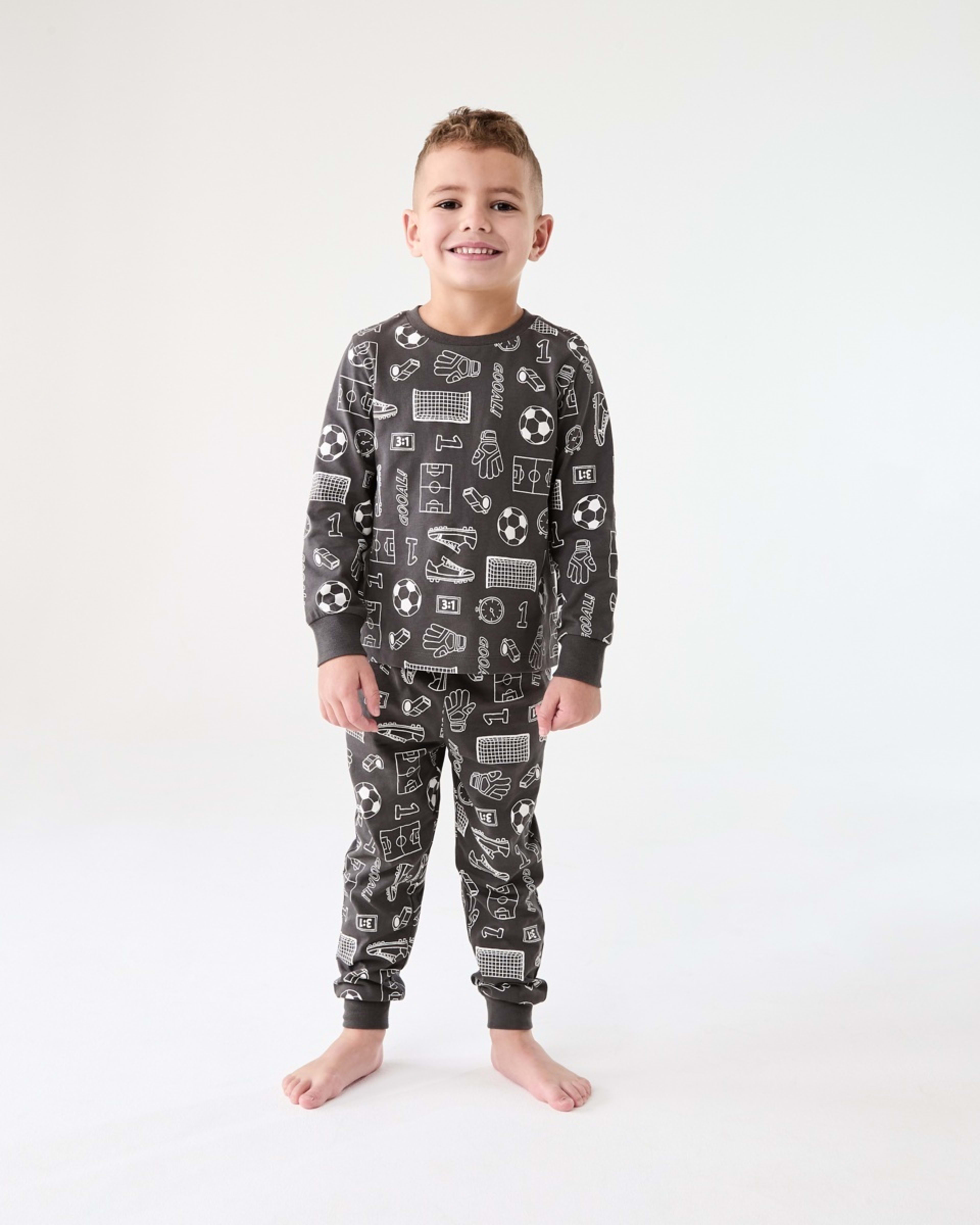 5 Jersey Pyjama Set Gry Soccer, 5 of 8
