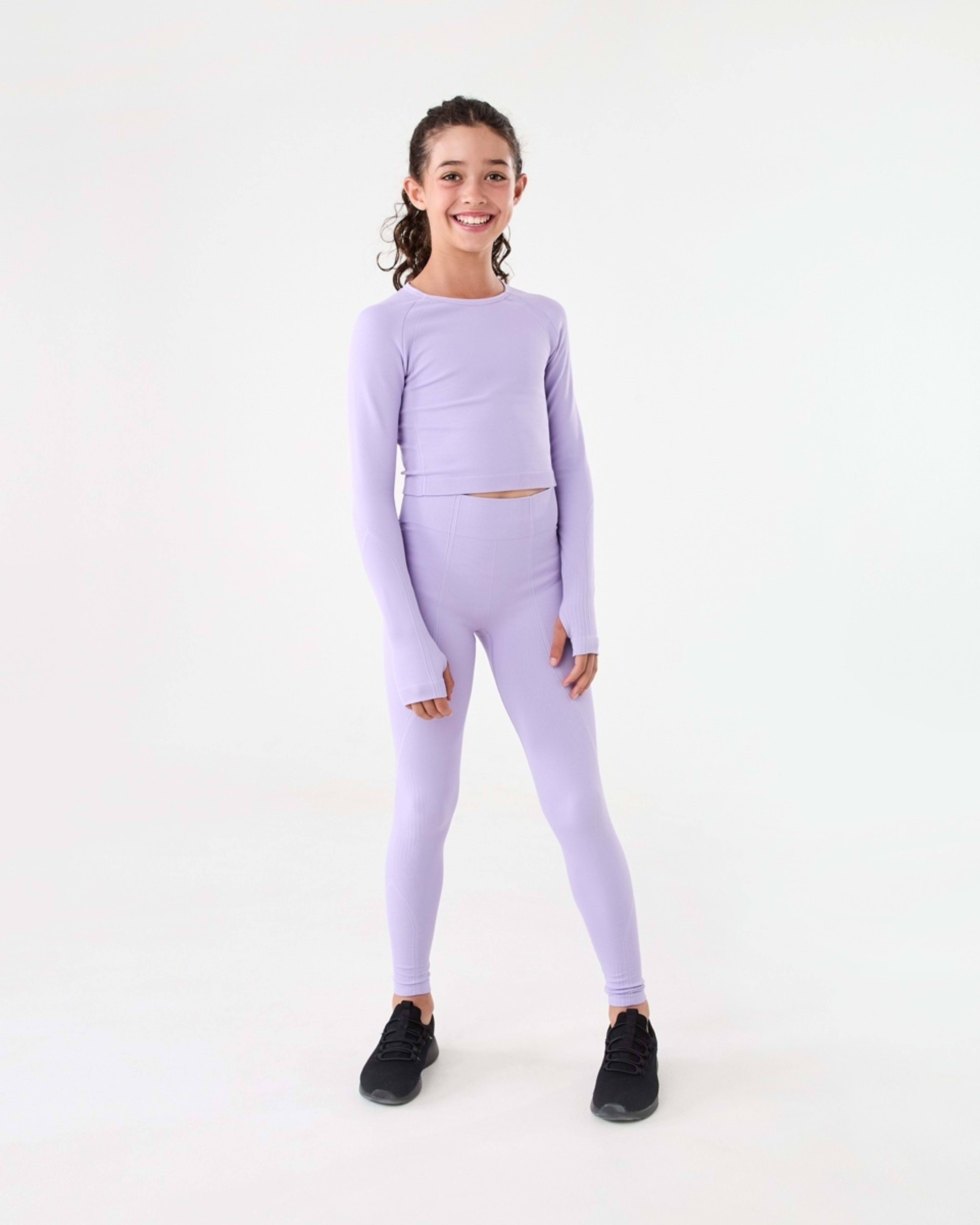 6 Active Long Sleeve Seamfree Top Ptl Purple, 6 of 9
