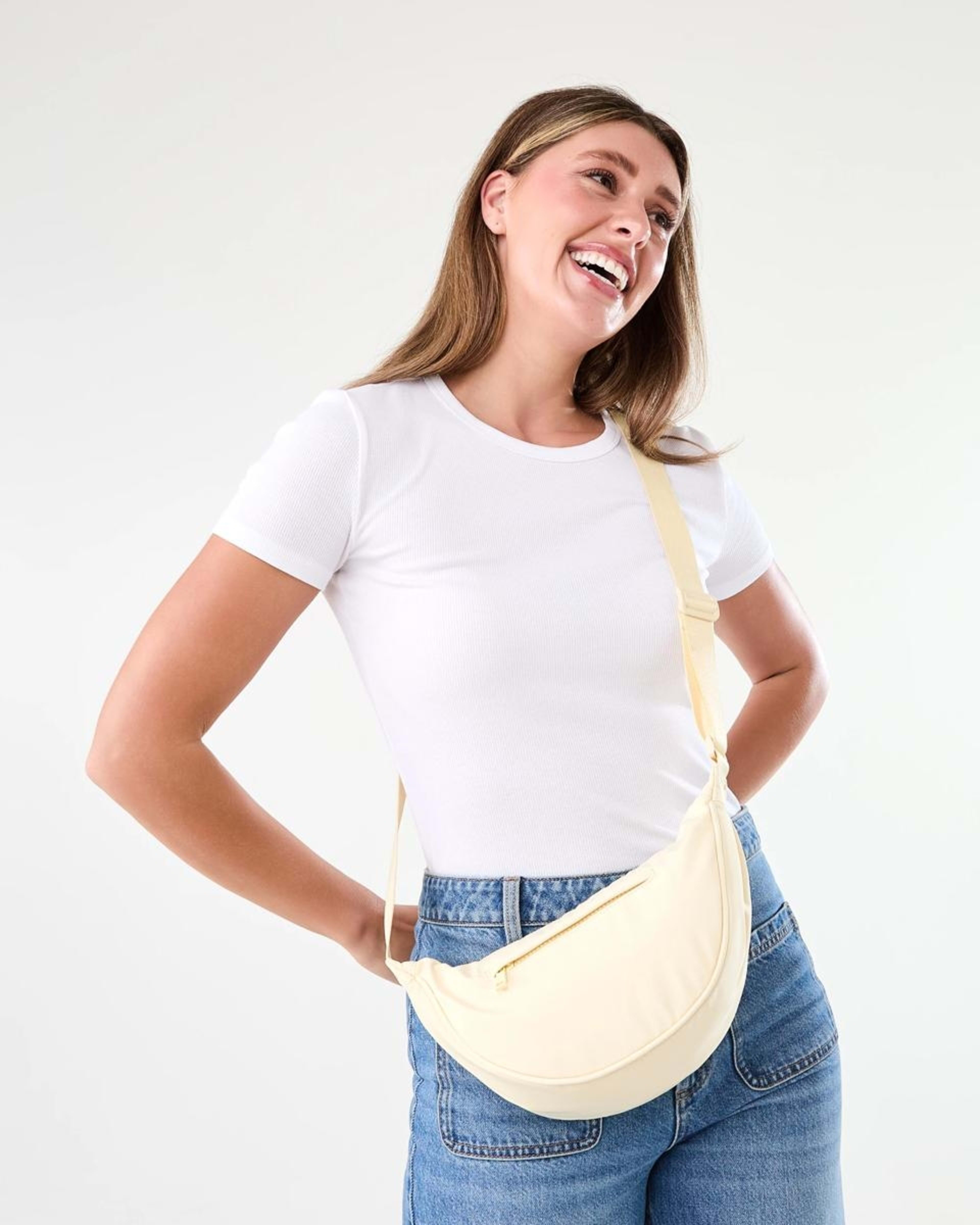 7 Urban Crescent Sling Bag Fln Yellow, 7 of 7