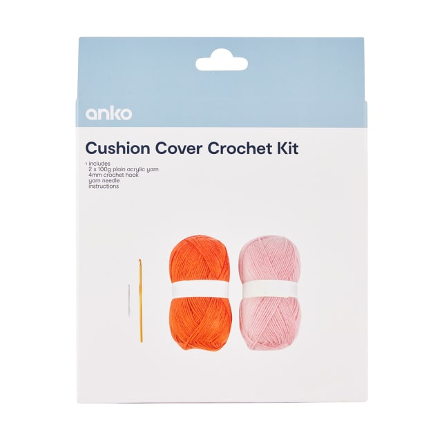 Cushion Cover Crochet Kit Kmart
